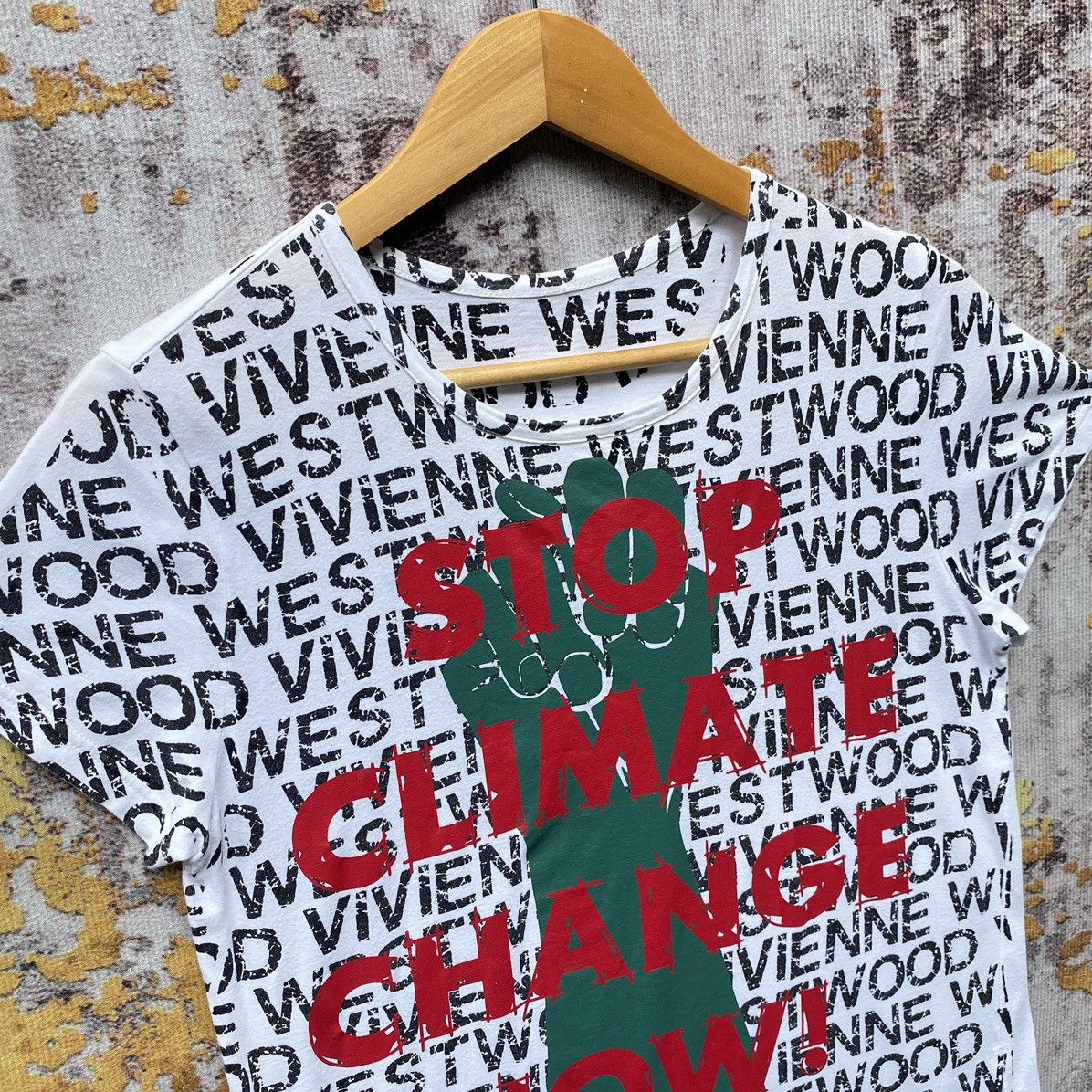 Vivienne Westwood Vivienne Westwood Stop Climate Change Now Shirt Designer Size S / US 4 / IT 40 - 4 Thumbnail