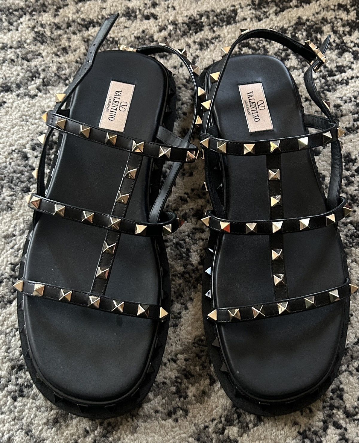 Valentino Valentino Garavani Rockstud M-Way Platform Sandal size 42 Size US 12 / IT 42 - 2 Thumbnail