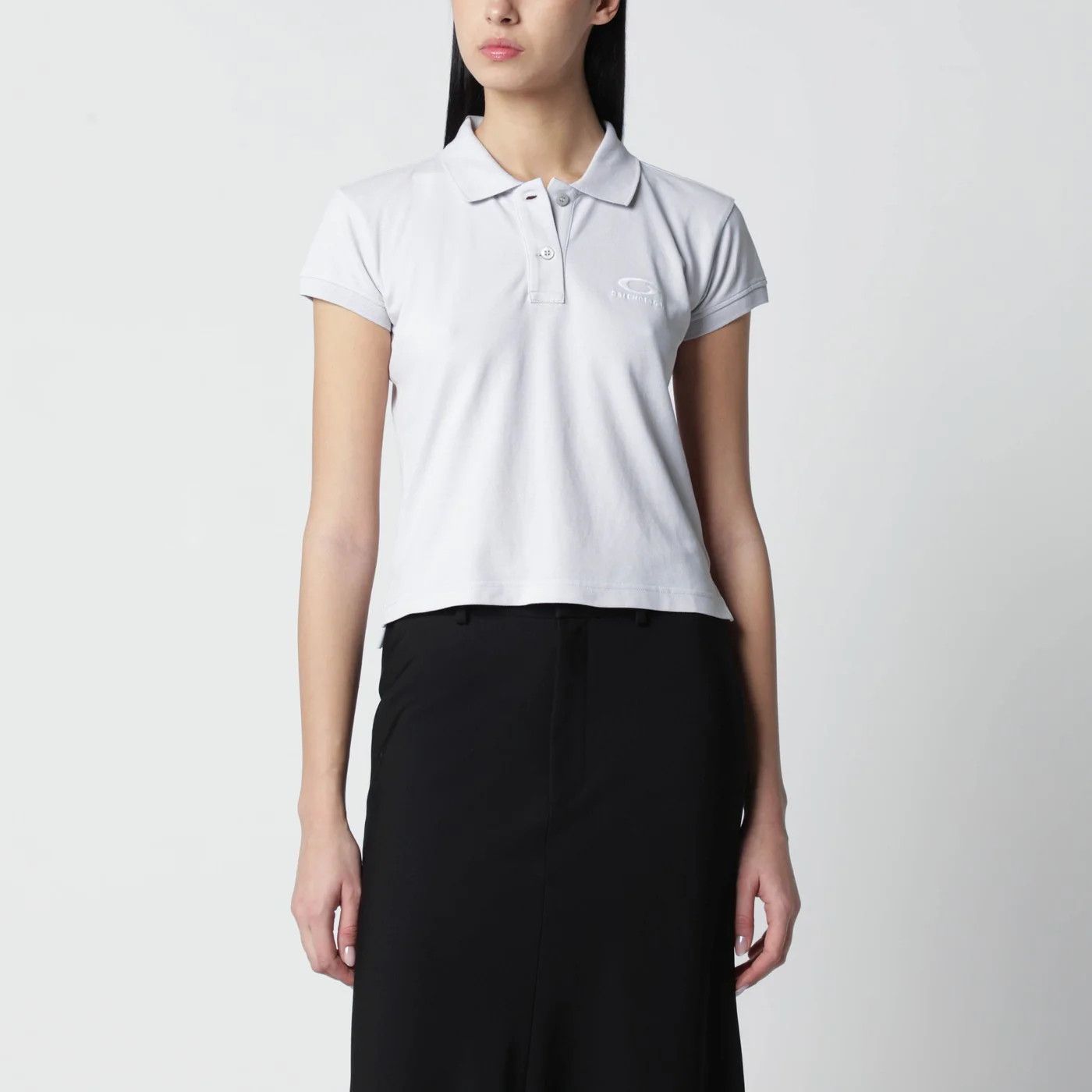 Balenciaga o1d2blof0426 Classic Polo Shirt in Off-White Size M / US 6-8 / IT 42-44 - 1 Thumbnail