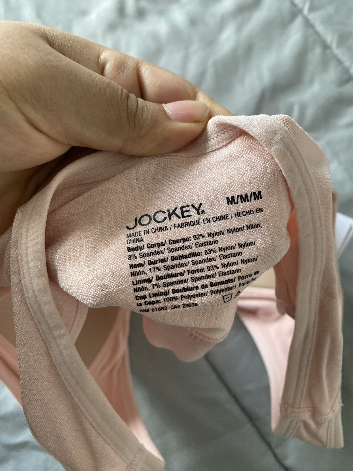 Jockey Jockey Womens Medium Pink Microfiber Stretch Bralette NWT Size ONE SIZE - 10 Thumbnail