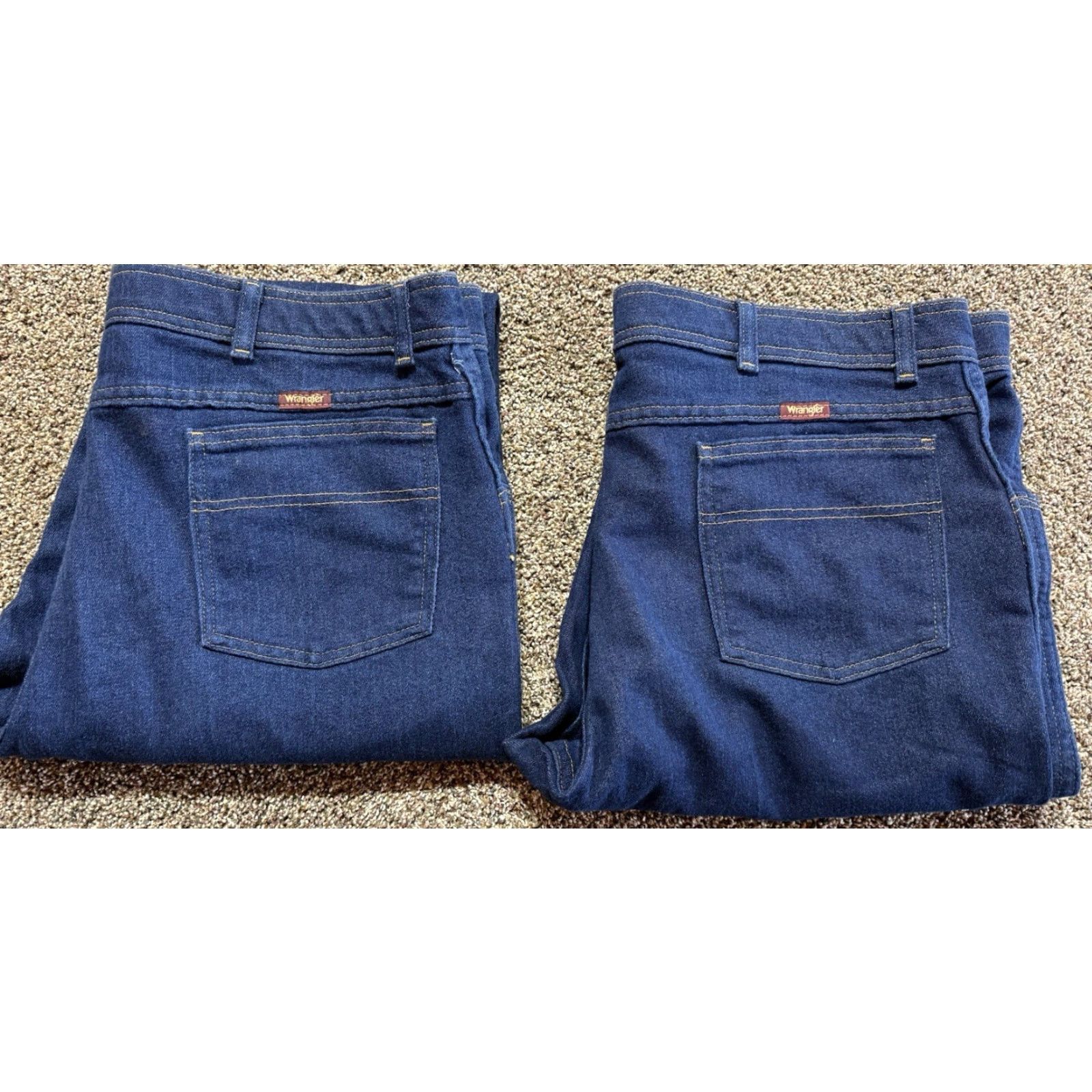 Wrangler Wrangler Jeans Men 42 Blue Denim 42X29 Cotton Blend Straight Casual Pants Size 42 Inseam 29 Regular Washable Denim Lot Size US 42 / EU 58 - 2 Thumbnail