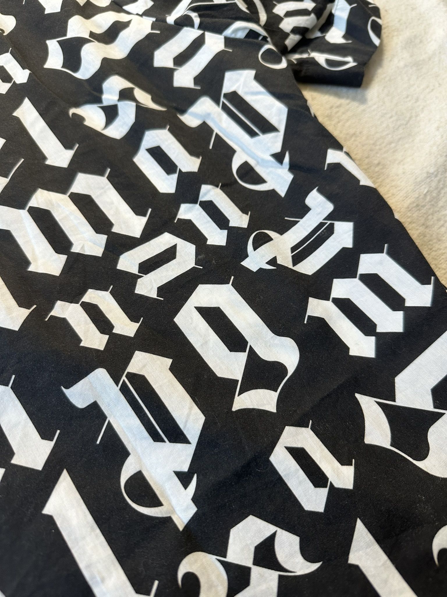 Palm Angels Palm Angels Shirt Logo Broken Monogram Black Size US L / EU 52-54 / 3 - 12 Thumbnail