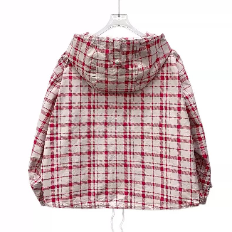 Dior Dior Red plaid hooded semi-zipp drawstring long-sleeved swe Size XS / US 0-2 / IT 36-38 - 2 Thumbnail