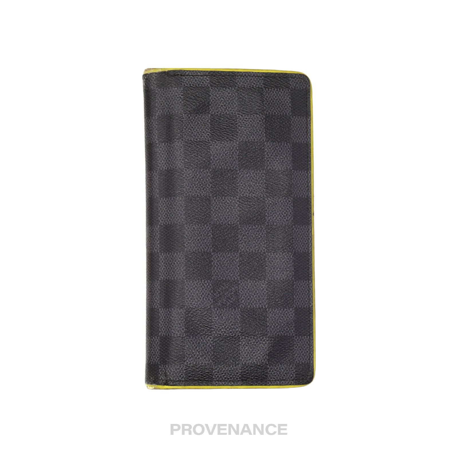 Louis Vuitton 🔴 Louis Vuitton Brazza Long Wallet - Damier Graphite Yellow Size ONE SIZE - 2 Thumbnail