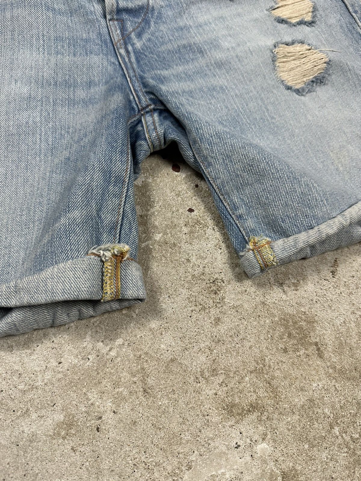 Evisu Vintage Evisu Blue Denim Shorts Lot 1006 Size US 28 / EU 44 - 4 Thumbnail