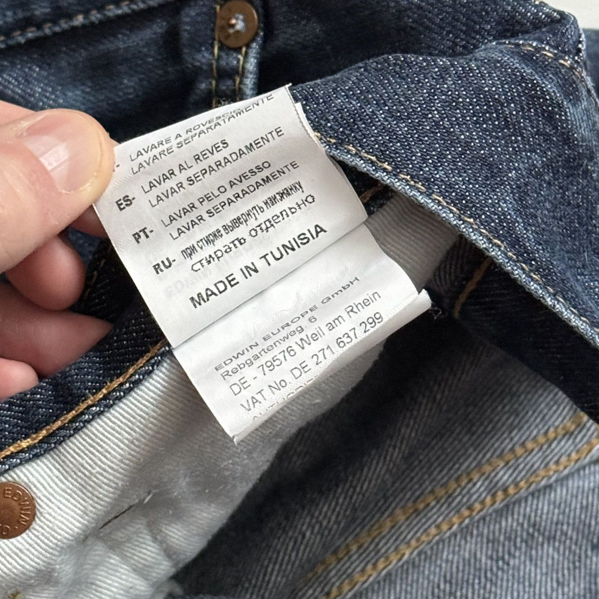 Edwin 📌 Vintage Edwin Japanese Washed Y2K Regular Jeans Size US 34 / EU 50 - 17 Thumbnail