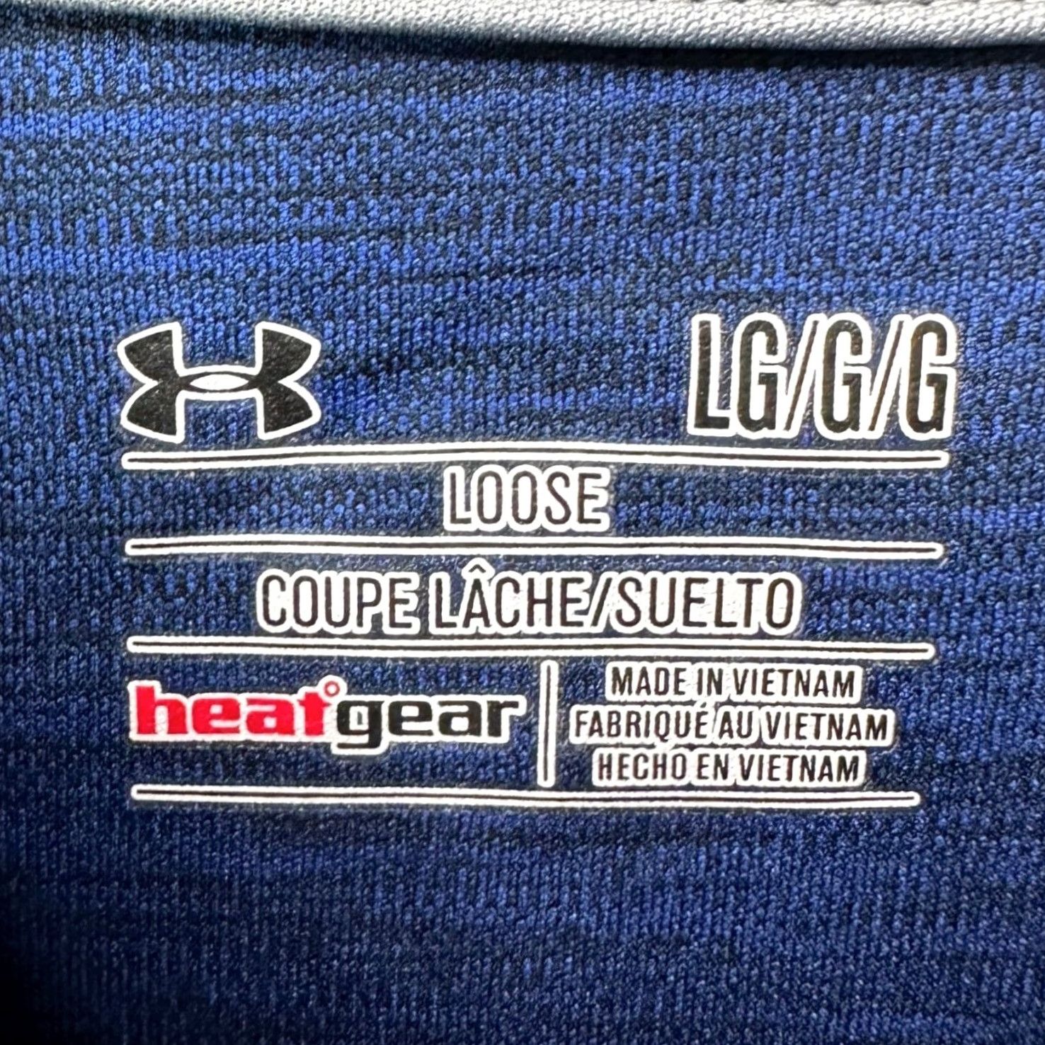 Under Armour Under Armour HeatGear Shirt Pullover Mens Large Blue Salt Pepper Quarter Zip Size US L / EU 52-54 / 3 - 4 Thumbnail