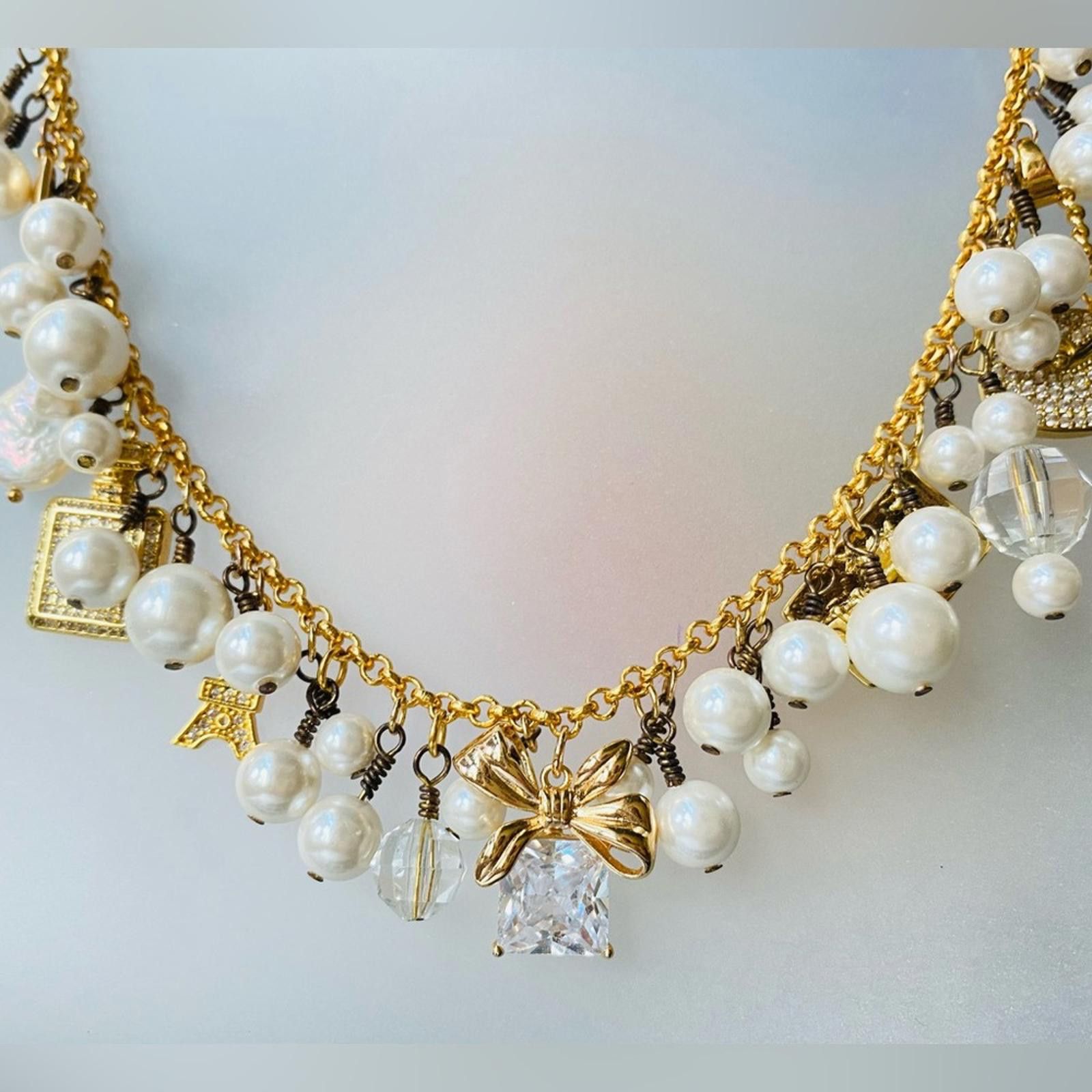 Other LilyLilyL Charming Gold Tone Charms Statement Necklace Size ONE SIZE - 7 Thumbnail