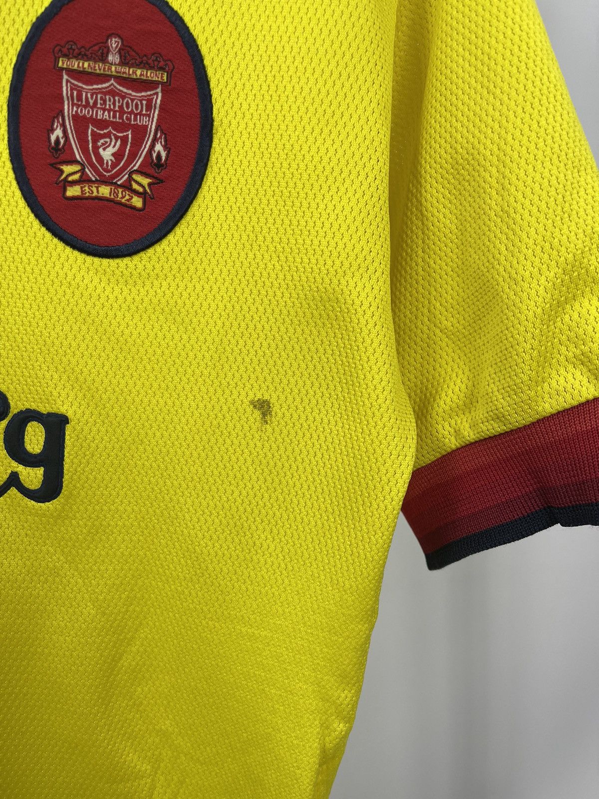 Reebok × Vintage Reebok Liverpool Jersey Size 30/32 Yellow Carlsberg 1997-99 Size US XS / EU 42 / 0 - 3 Thumbnail