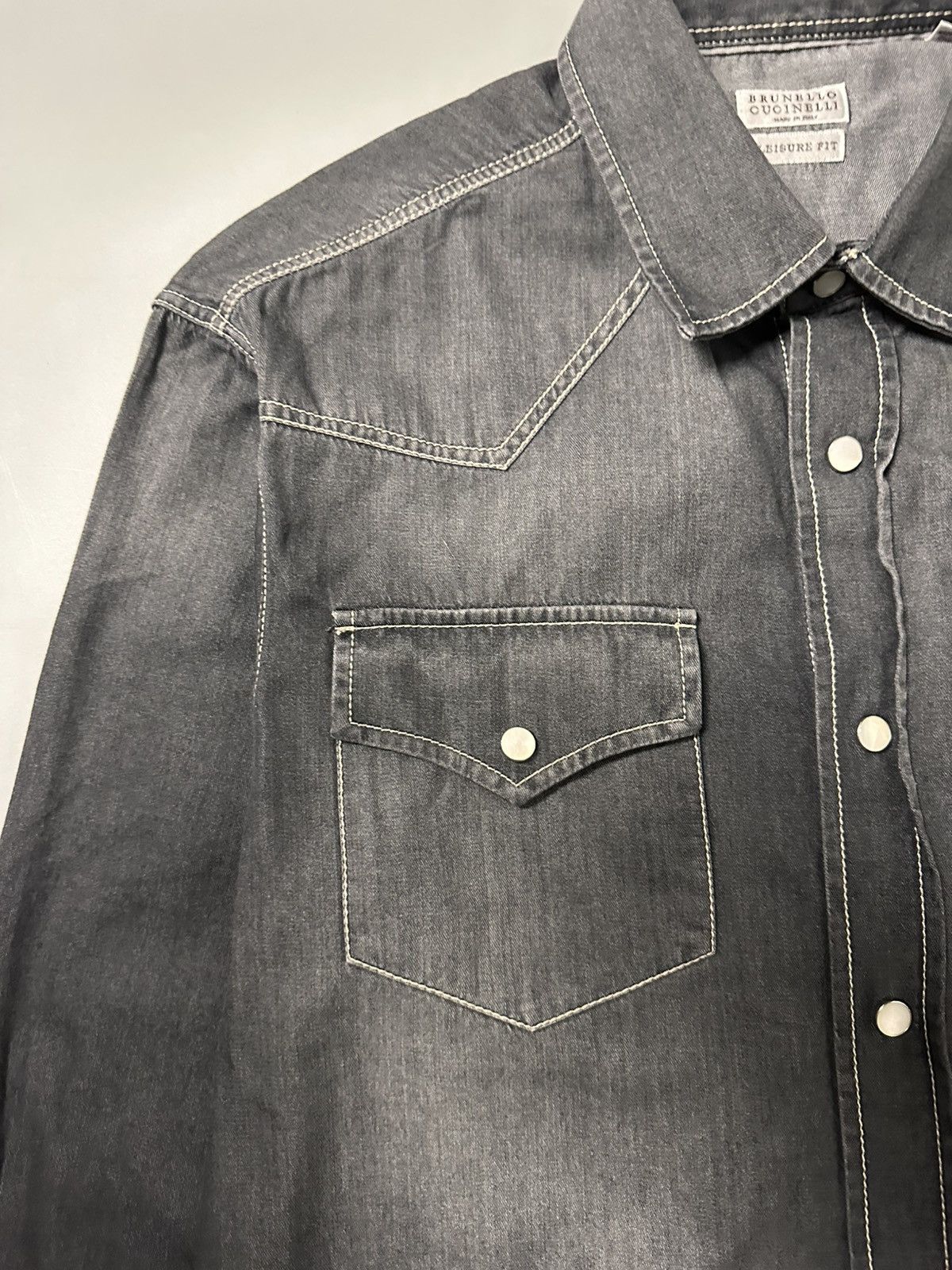 Brunello Cucinelli Brunello Cucinelli Leisure Fit Shirt Size US S / EU 44-46 / 1 - 3 Thumbnail