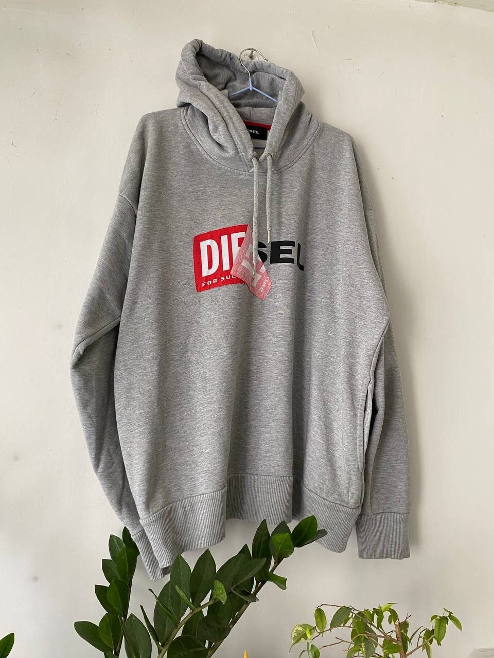 Diesel × Vintage Vintage Diesel Box Logo Hoodie Size US XL / EU 56 / 4 - 4 Thumbnail