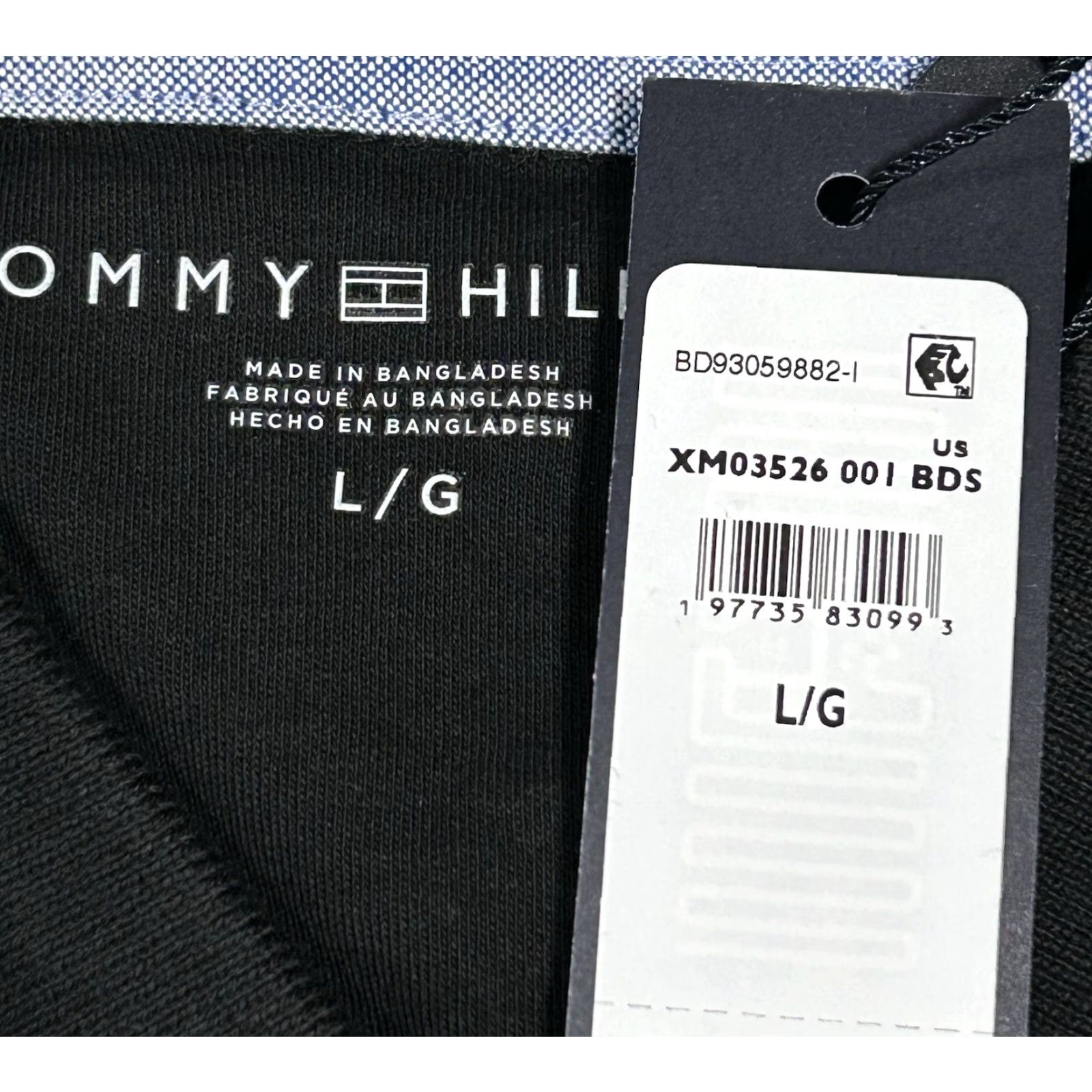 Tommy Hilfiger Tommy Hilfiger Polo Shirt Men L Cotton Short Sleeve Dark Sable Logo Knit Collared Chest 44 in Regular Fit Size US L / EU 52-54 / 3 - 5 Thumbnail