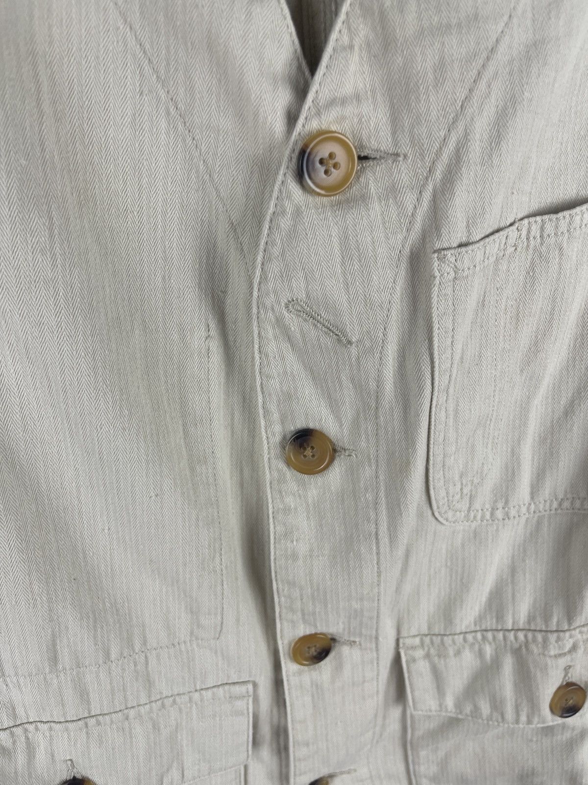 Japanese Brand 3 days union Workware Union Made beige blazer jacket work Size US L / EU 52-54 / 3 - 7 Thumbnail