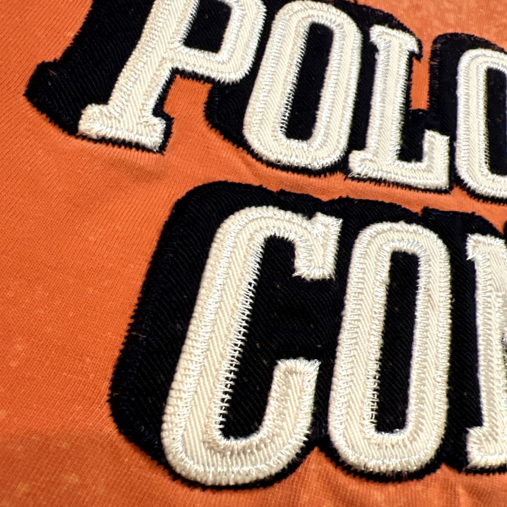 Ralph Lauren VINTAGE Ralph Lauren Polo Jeans Co Tee Mens Large Orange Embroidered 90s USA Shirt Size US L / EU 52-54 / 3 - 3 Thumbnail