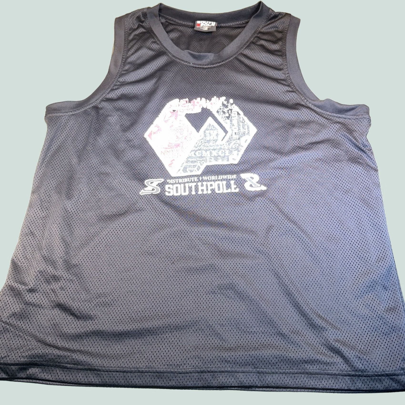 Southpole VINTAGE Southpole Basketball Jersey Shirt XXL Men Black 2XL Activewear Mens Basketball Jersey Size US XXL / EU 58 / 5 - 1 Thumbnail