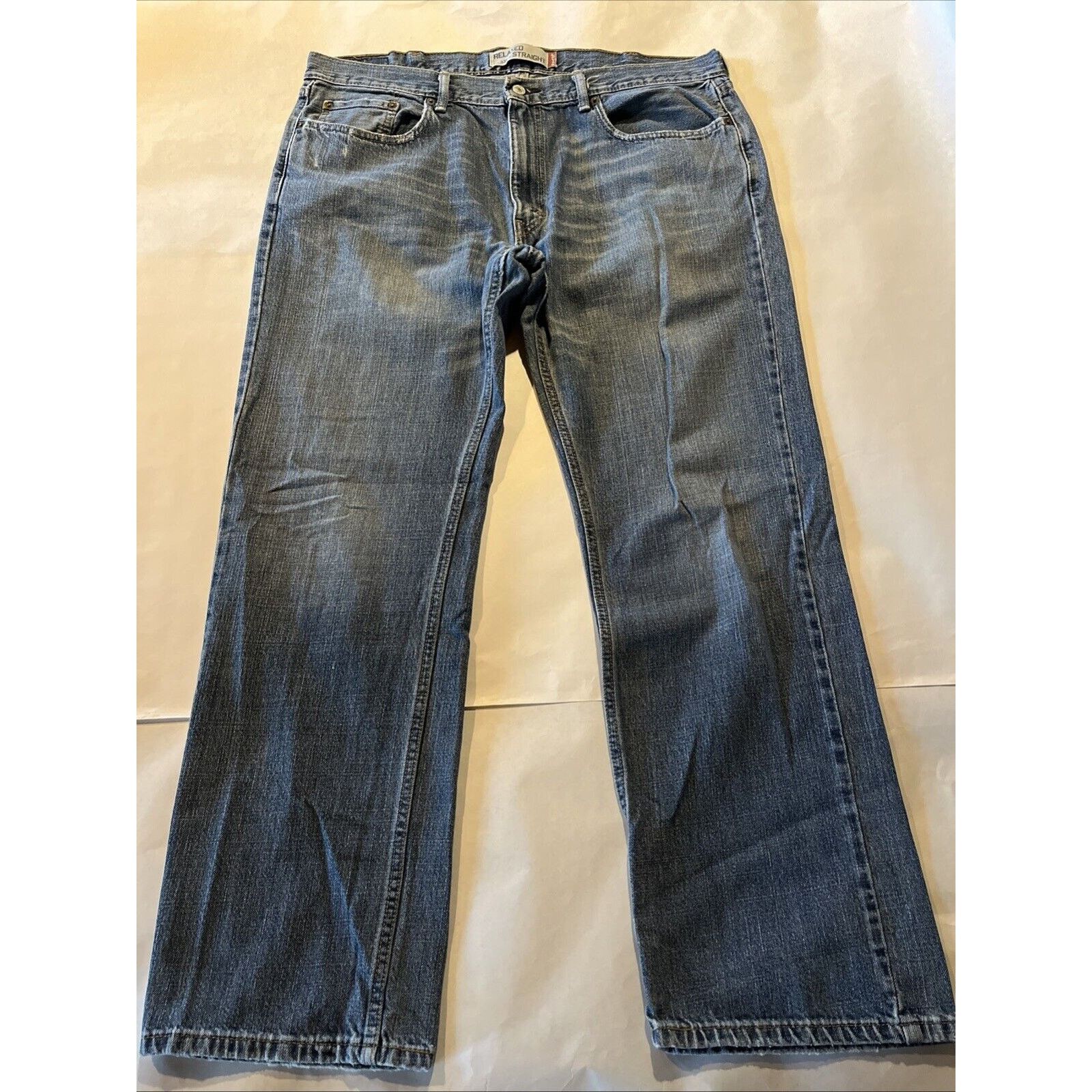 Levi's Levi’s 559 Jeans Men’s 38x32 Blue Medium Wash Cotton Denim Size US 38 / EU 54 - 2 Thumbnail