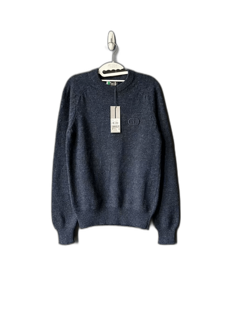 Dior Dark Blue CD Embroidered Sweater