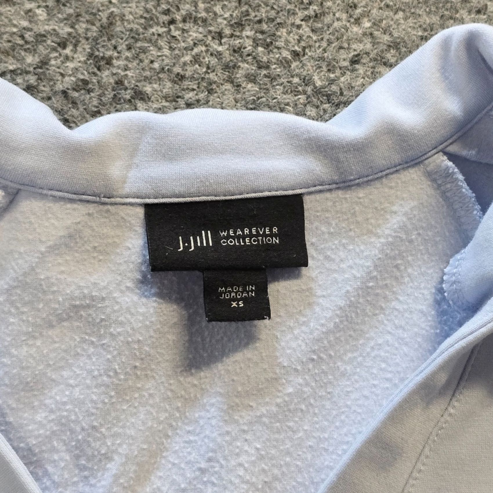 J. Jill J Jill Top Womens XS Blue Collared Long Sleeve Sweatshirt Soft Cozy Casual Shirt Size XS / US 0-2 / IT 36-38 - 3 Thumbnail