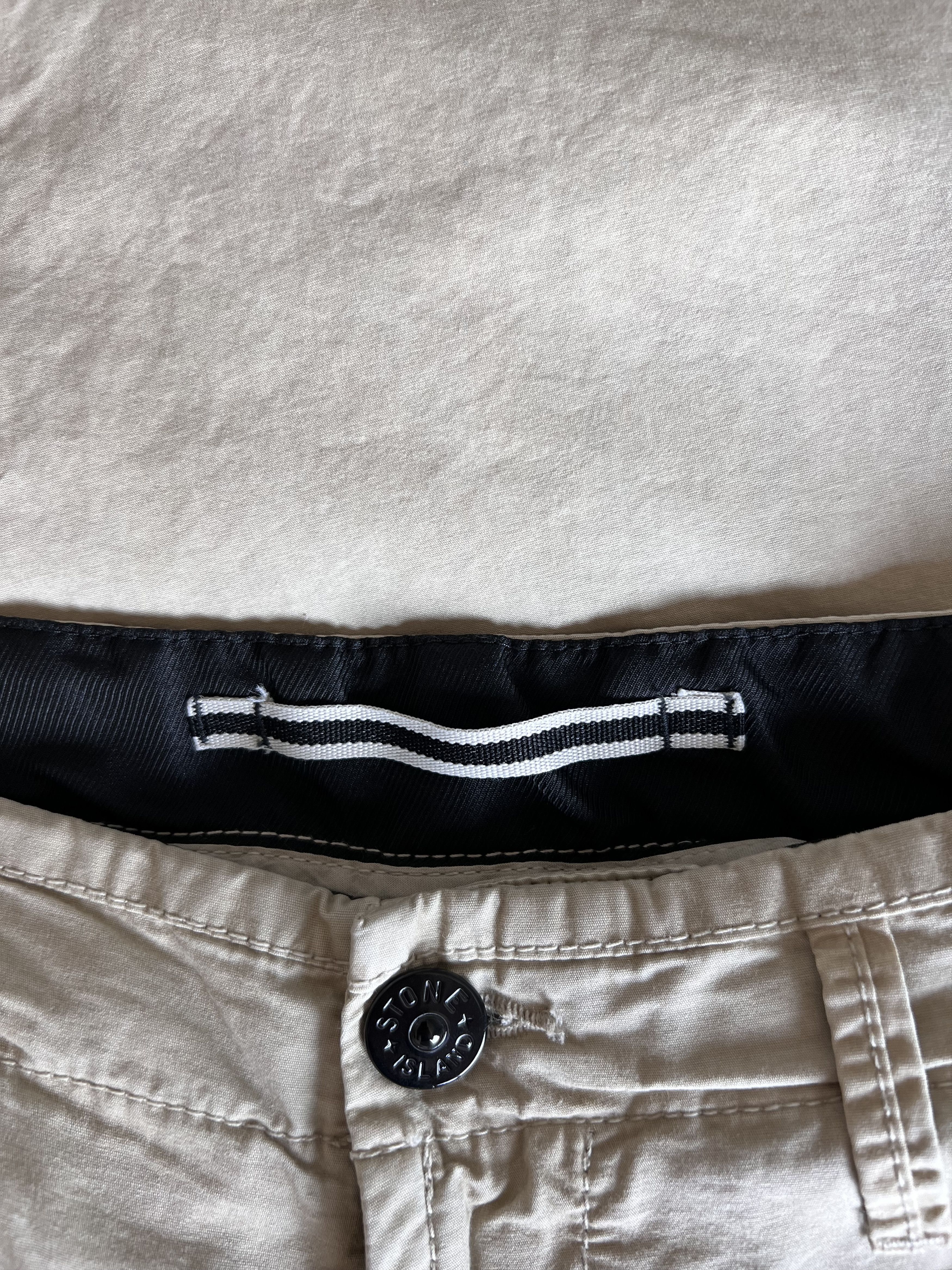 Stone Island Stone Island Brushed Cotton Chino Pants in Beige Size US 31 - 6 Thumbnail