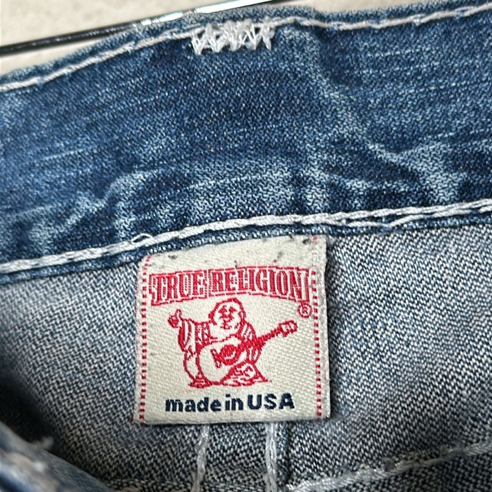 True Religion × Vintage VTG 90’S True Religion Joey Super T Twisted Flare Jean Sz 34 Size US 34 / EU 50 - 8 Thumbnail