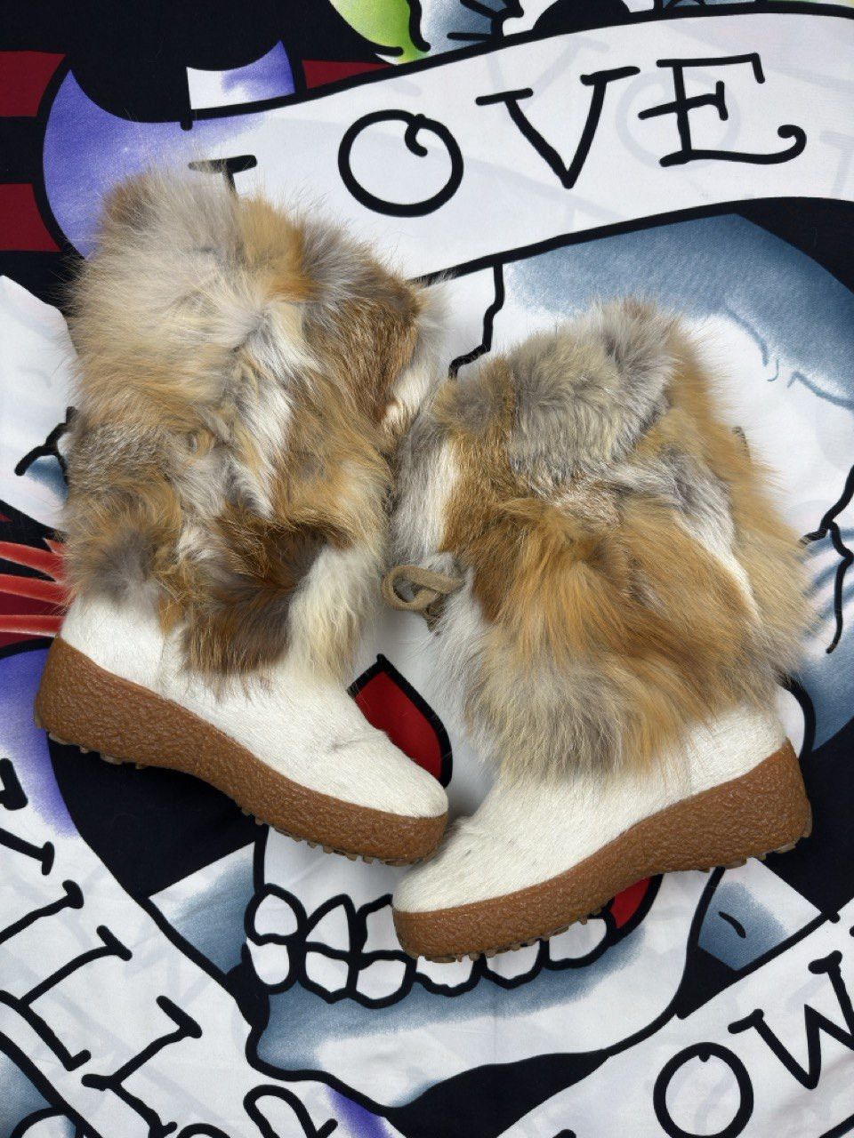 Oscar Piel Oscar Italy Luxury Alaska Boots natural fox fur Size 38 Size US 8 / IT 38 - 6 Thumbnail