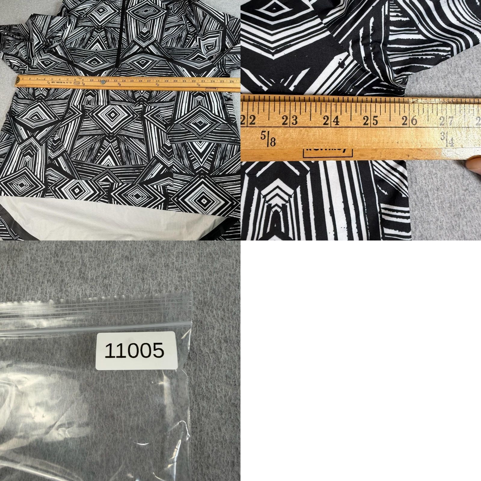 Sweaty Betty Sweaty Betty Womens One Size Black Geometric Hooded 1/2 Zip Windbreaker Jacket Size ONE SIZE - 8 Thumbnail