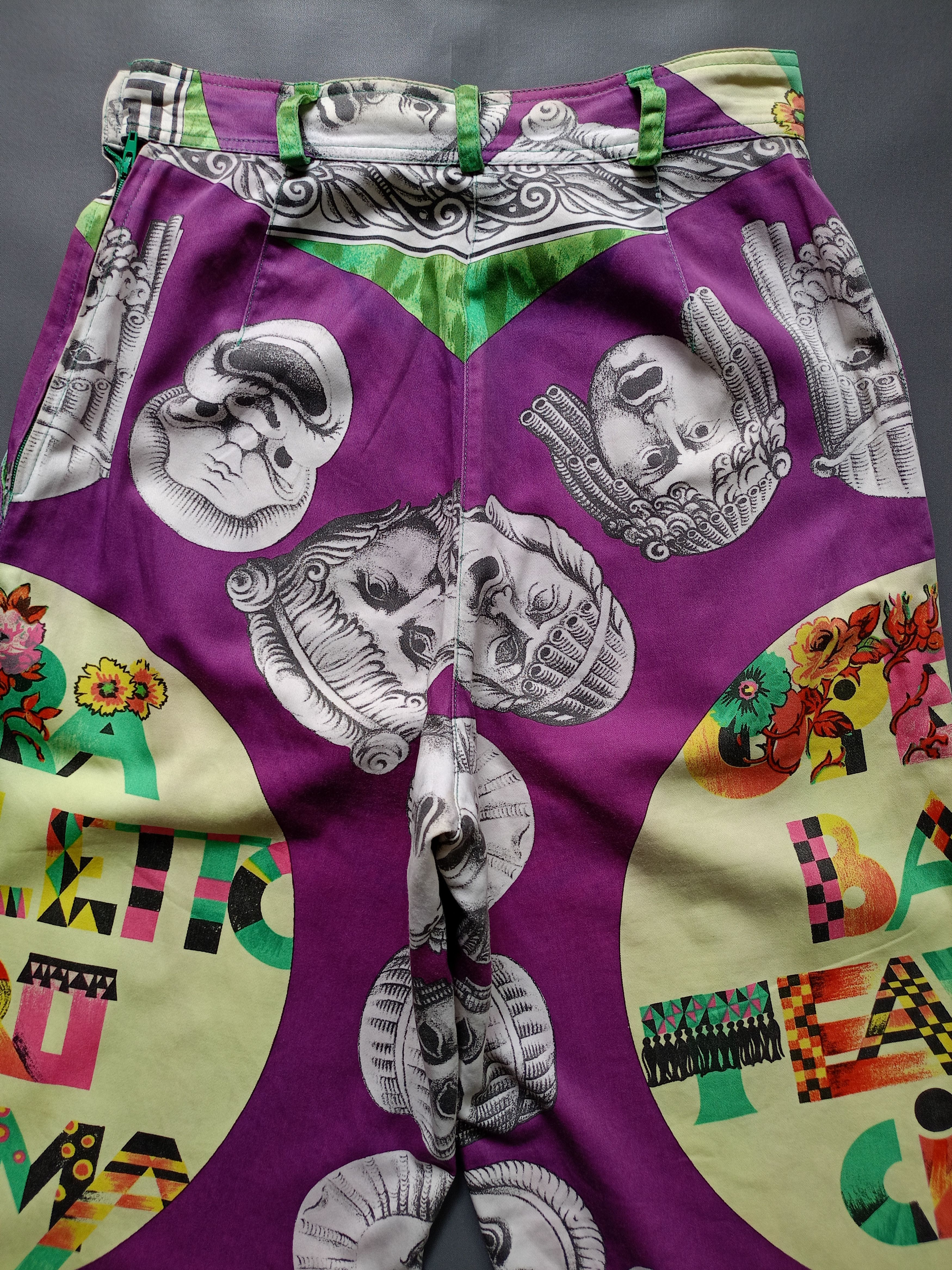 Versace 90s Gianni Versace Opera Balleto Teatro Cinema print Pants Size 24" / US 00 / IT 34 - 6 Thumbnail