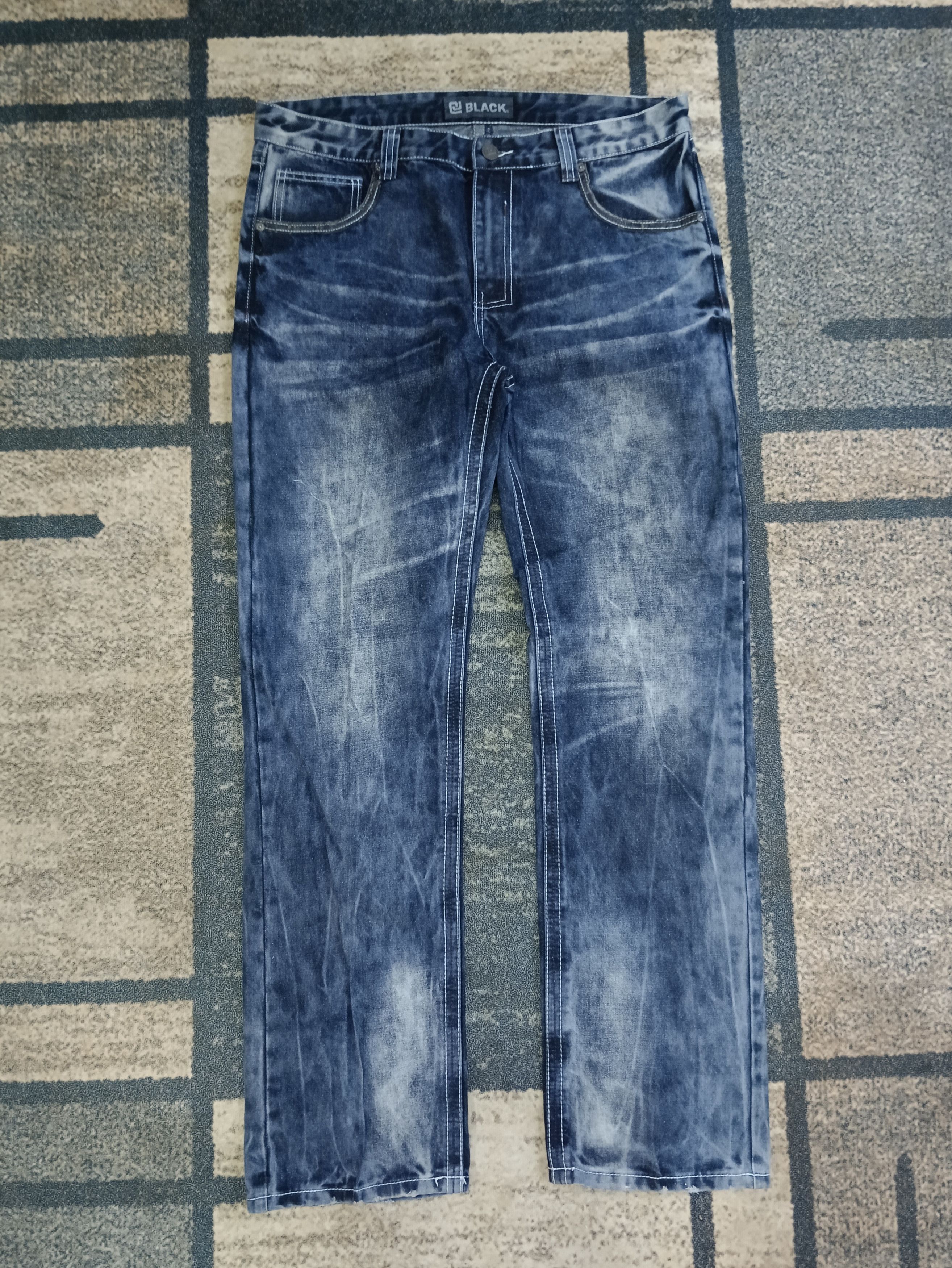 If Six Was Nine SICK BLACK DENIM PANTS Size US 34 / EU 50 - 2 Thumbnail