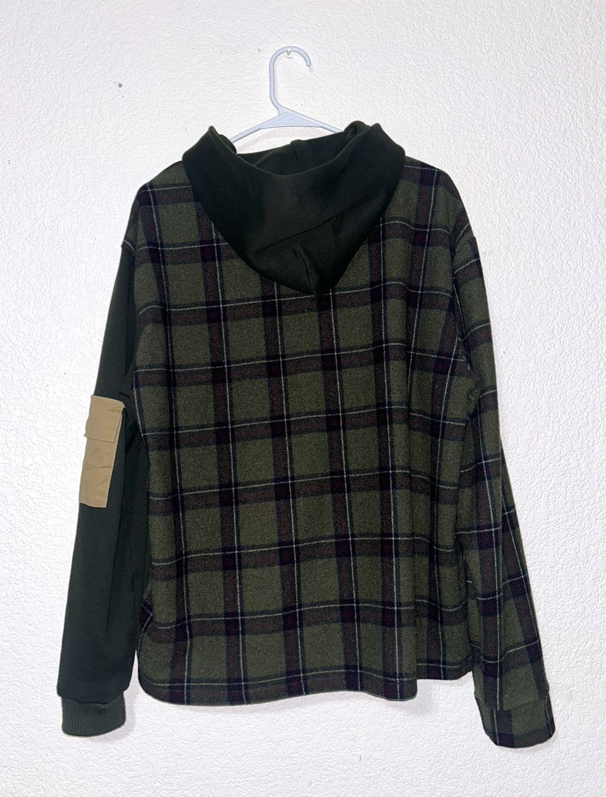 Menace MENACE Split Wool Plaid Hoodie Size US S / EU 44-46 / 1 - 2 Thumbnail