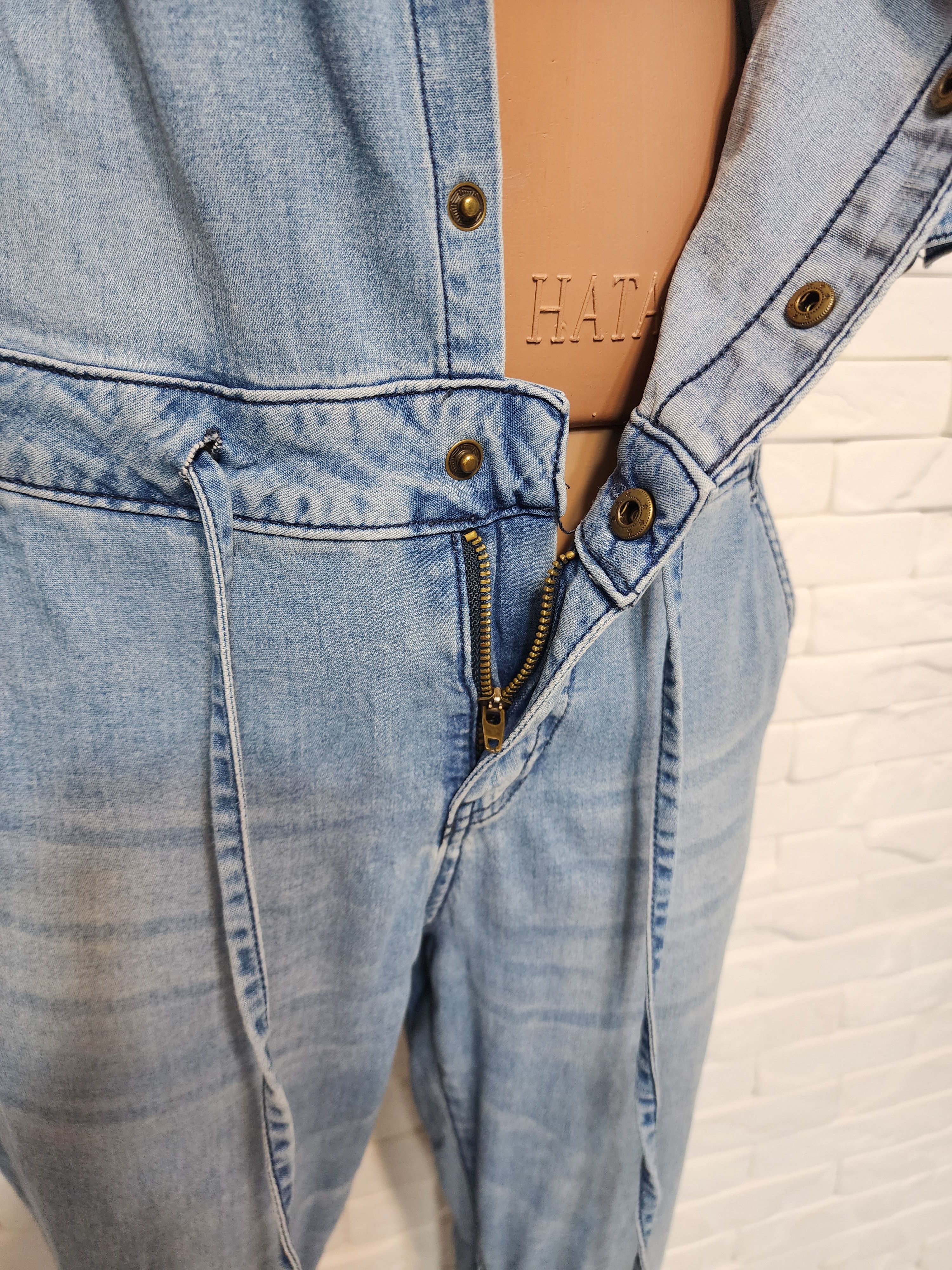 Denim & Co. Denim Women's Jumpsuit Size 32" / US 10 / IT 46 - 8 Thumbnail