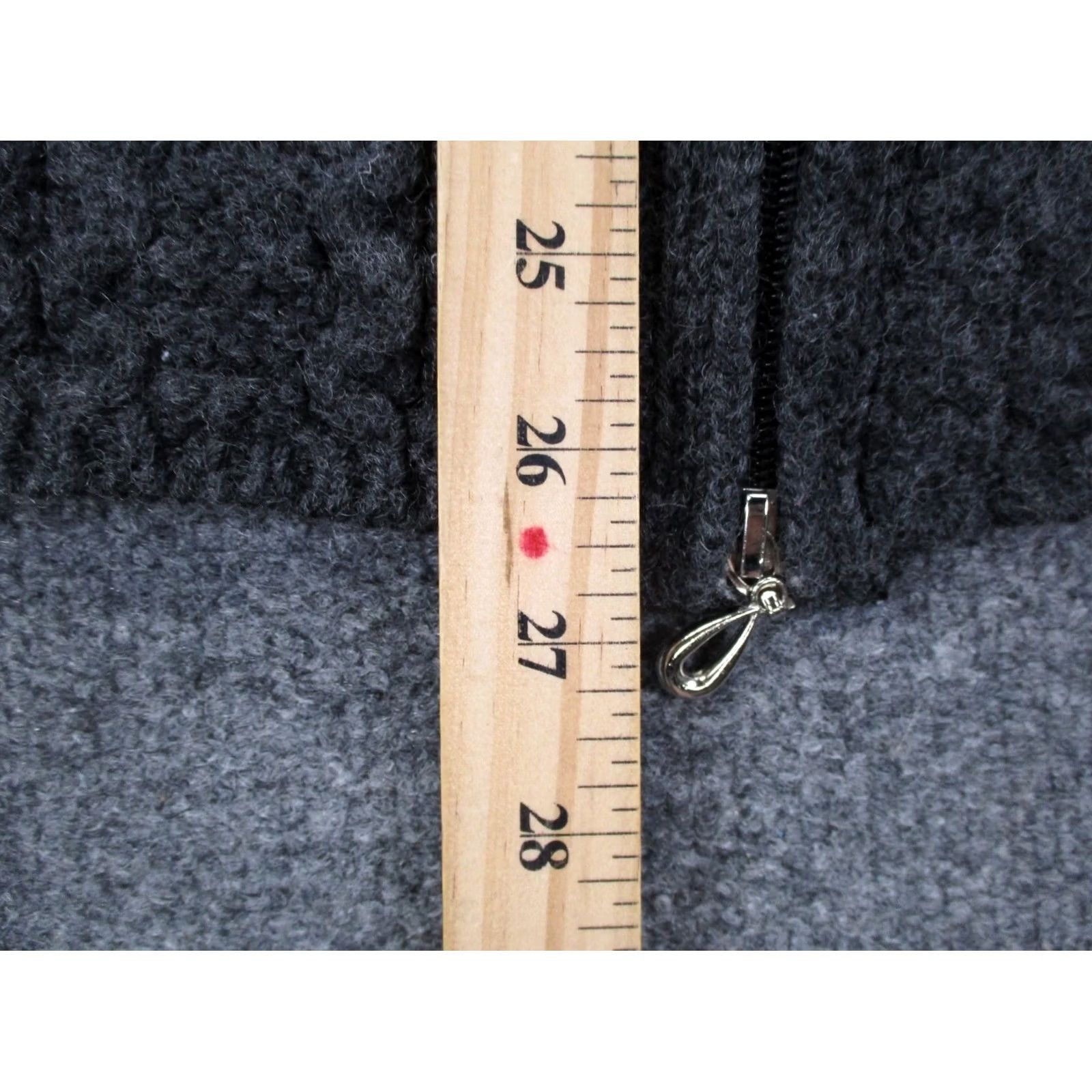 Vintage Aran Crafts Sweater Women M Gray Merino Wool Cable Knit Heavyweight Full Zip Mens Womens Size M / US 6-8 / IT 42-44 - 4 Thumbnail
