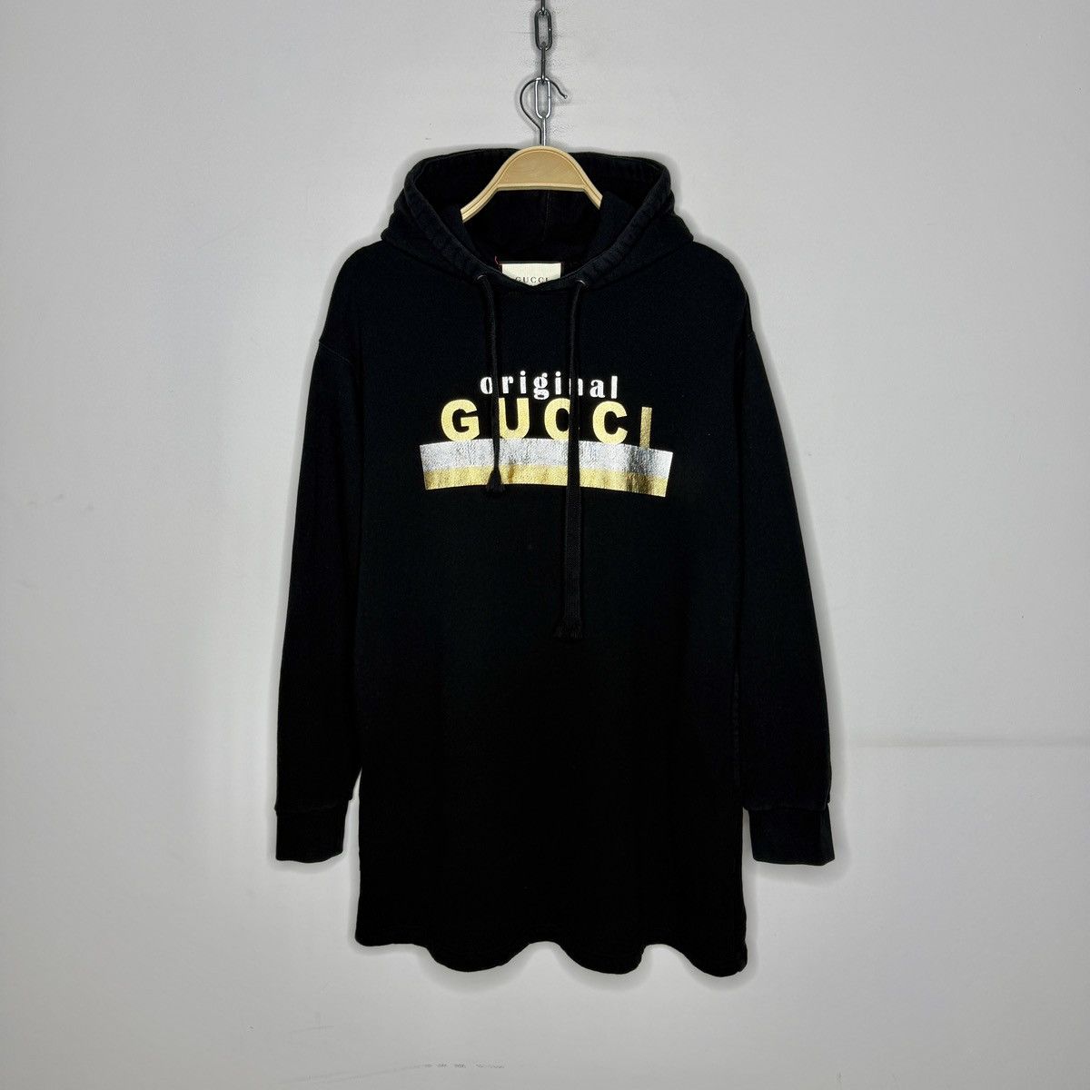 Gucci Gucci Original Hoodie Long Sweatshirt Black Size S / US 4 / IT 40 - 1 Thumbnail
