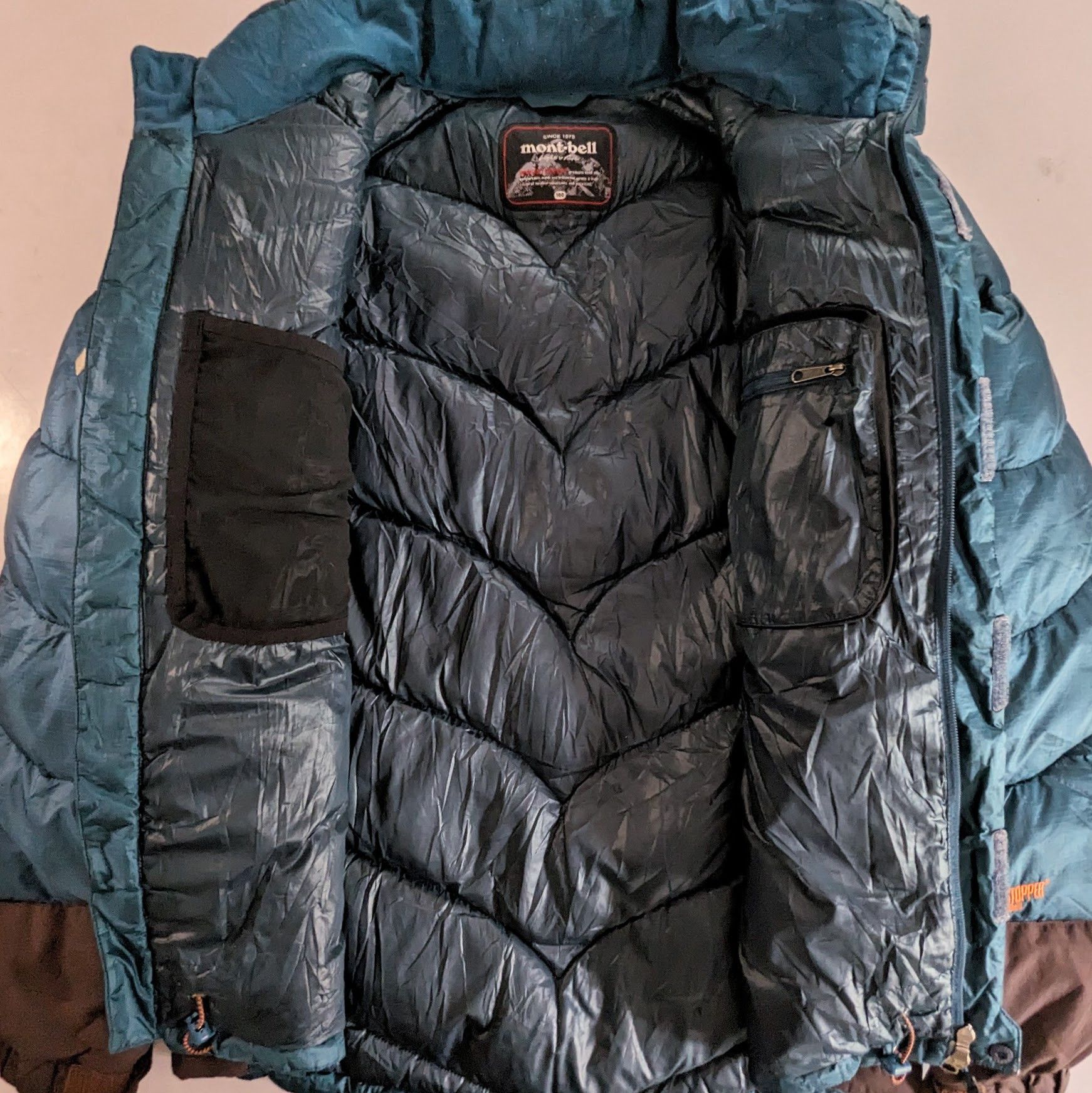 Montbell Mont bell down EX 800 windstopper puffer jacket Size US L / EU 52-54 / 3 - 4 Thumbnail