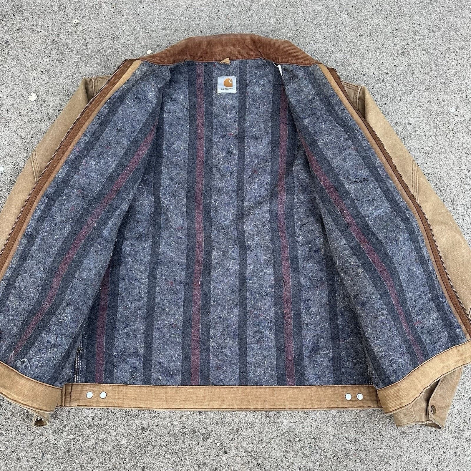 Carhartt × Carhartt Wip × Vintage Vintage Carhartt Blanket Lined Tan Detroit Jacket Size US XXL / EU 58 / 5 - 3 Thumbnail