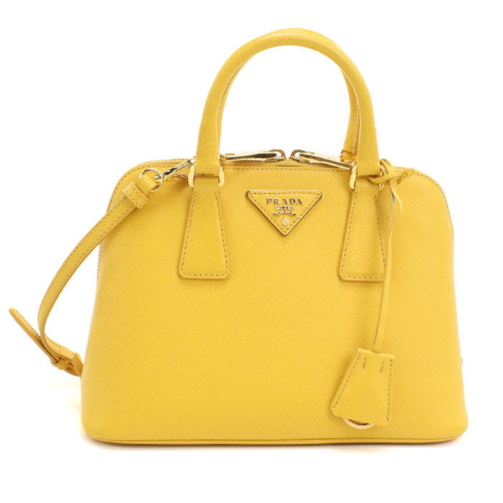 Prada Prada handbag BL0838 Mini bag Saffiano leather Women's Yellow Size ONE SIZE - 1 Thumbnail