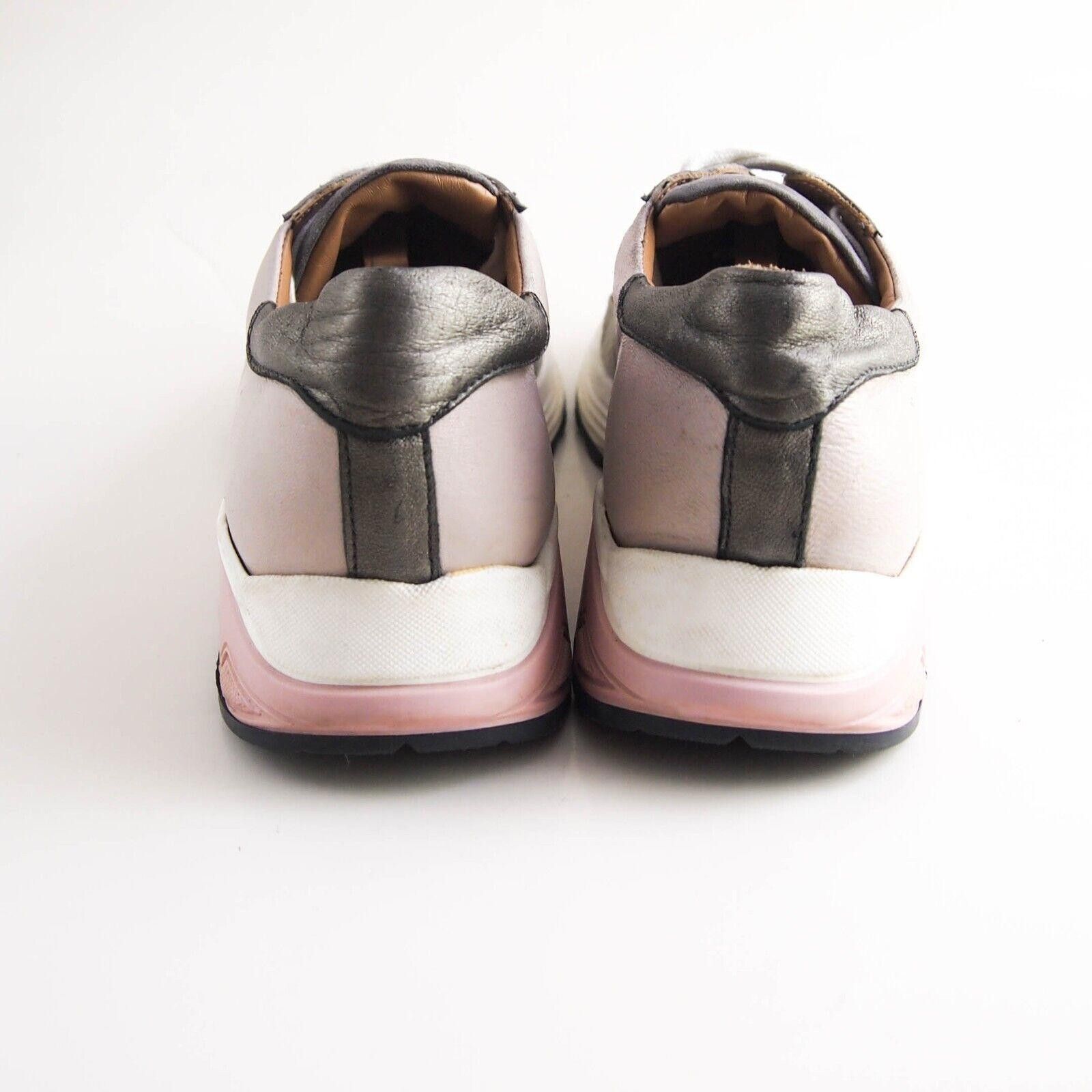 Designer PennyBlack Max Mara Sneakers Pink Gray Leather EU 40 US 10 Size US 10 / IT 40 - 5 Thumbnail
