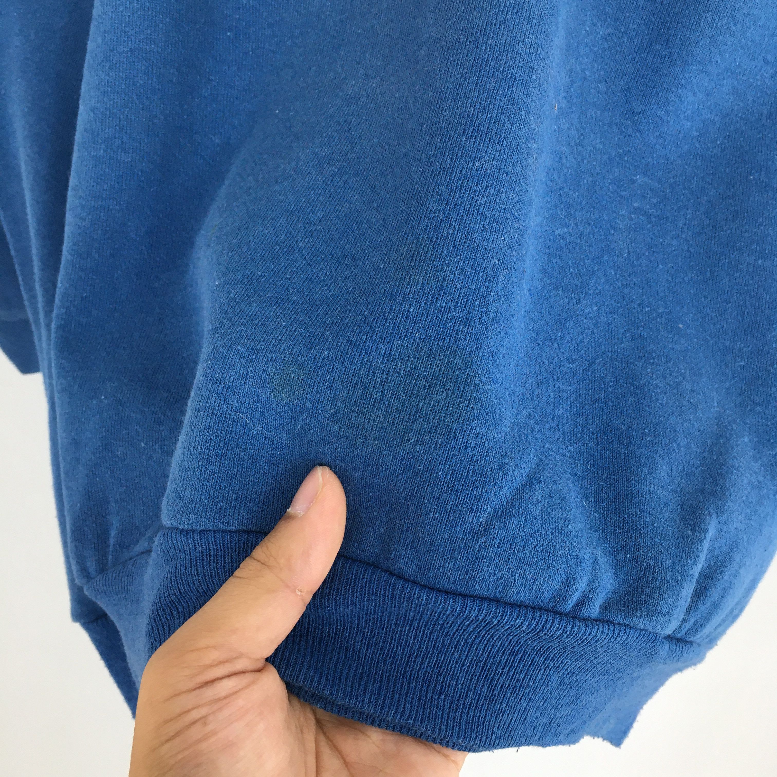 Habitat Vintage Morning Sun Kitten Cat Blue Sweatshirt Medium Size US M / EU 48-50 / 2 - 6 Thumbnail