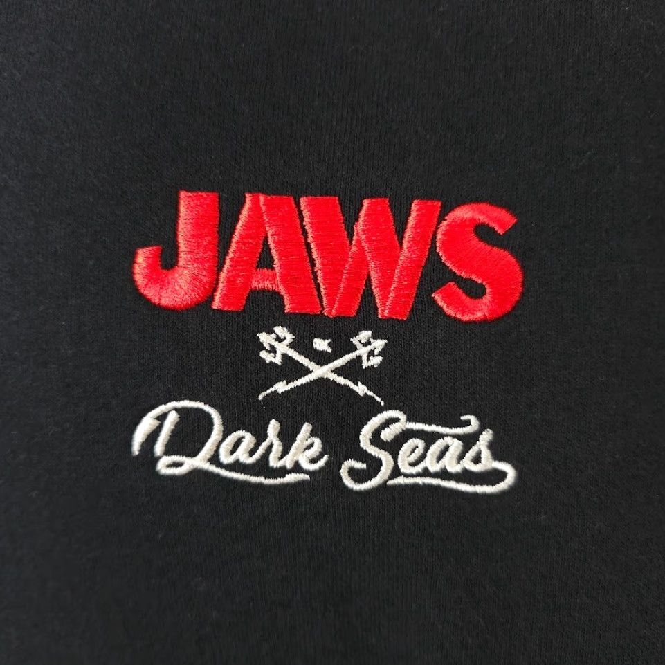 Vintage Jaws X Dark Seas Sweatshirt Hoodie Mens Small Black Heavyweight Pullover Size US S / EU 44-46 / 1 - 3 Thumbnail