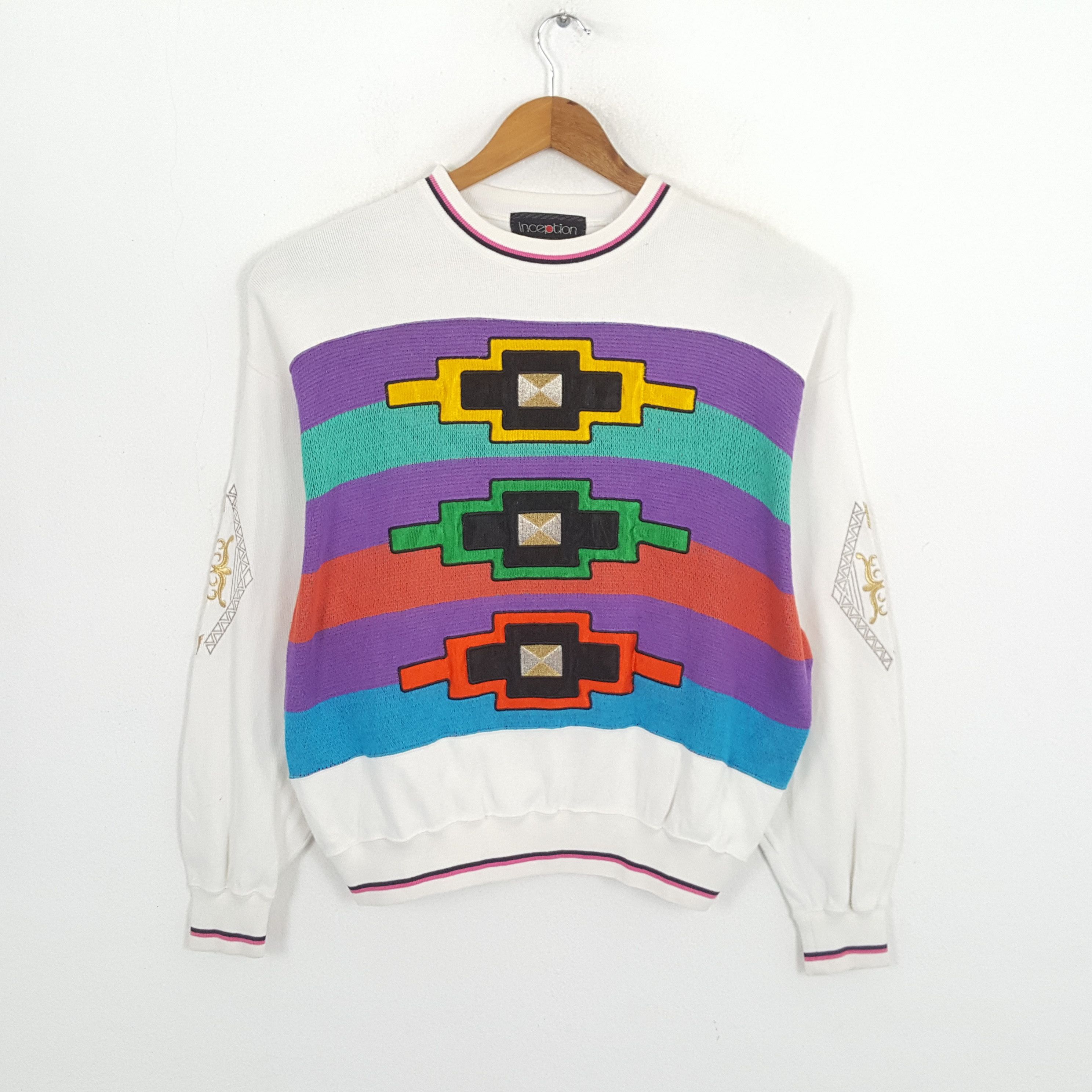Vintage Vintage INCEPTION Streetwear Skateboard Style Sweatshirts Size US L / EU 52-54 / 3 - 1 Thumbnail