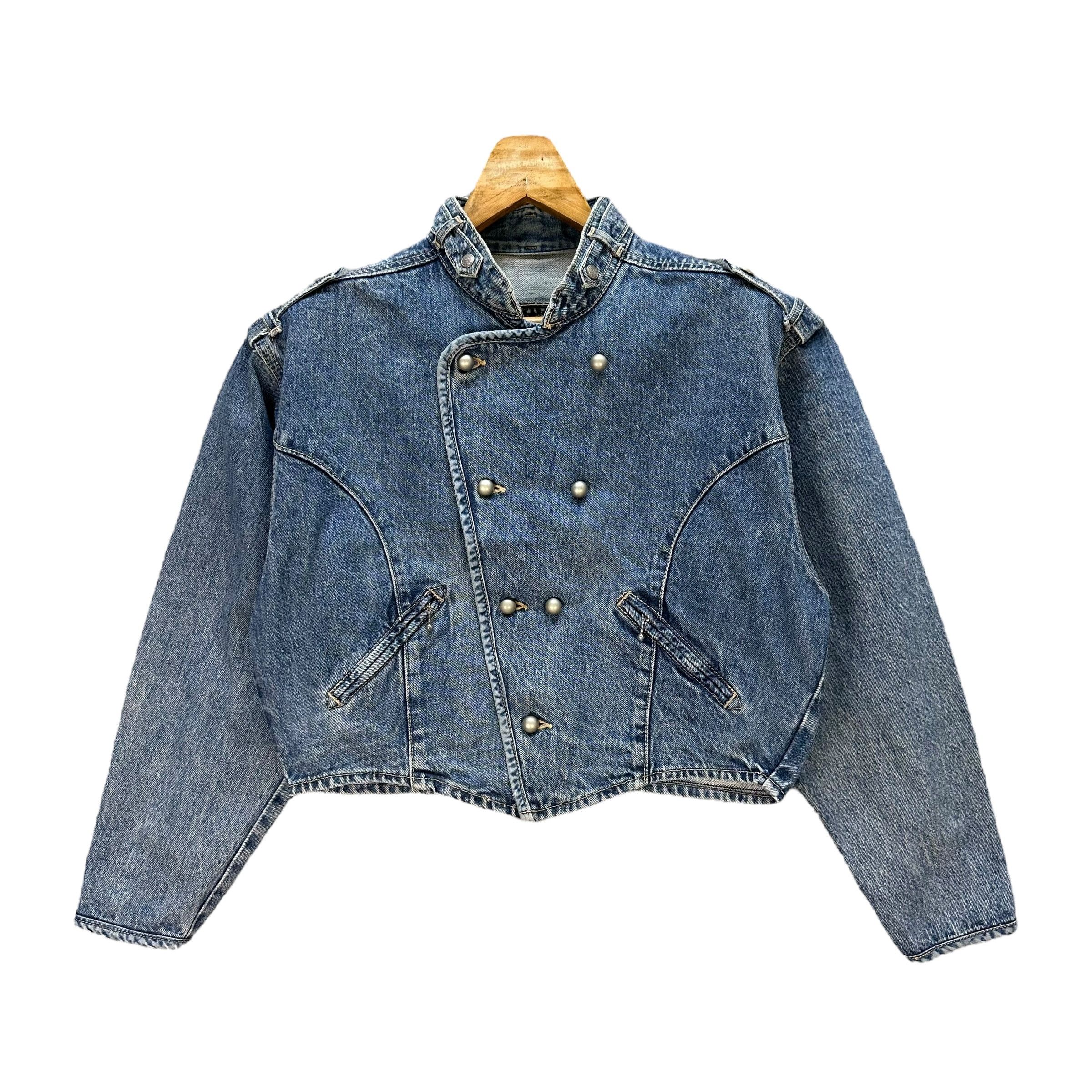 Japanese Brand Vintage Denim Jacket Nice Design #A2-0031 Size M / US 6-8 / IT 42-44 - 1 Thumbnail