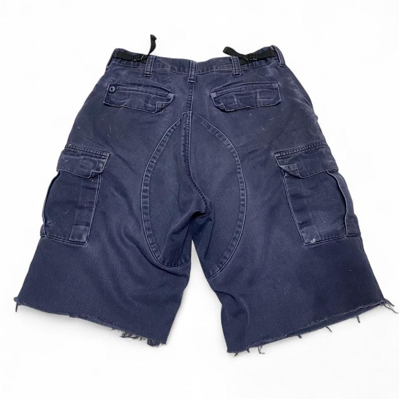Other Vintage cargo pocket navy canvas paint splattered shorts Size US 31 - 5 Thumbnail