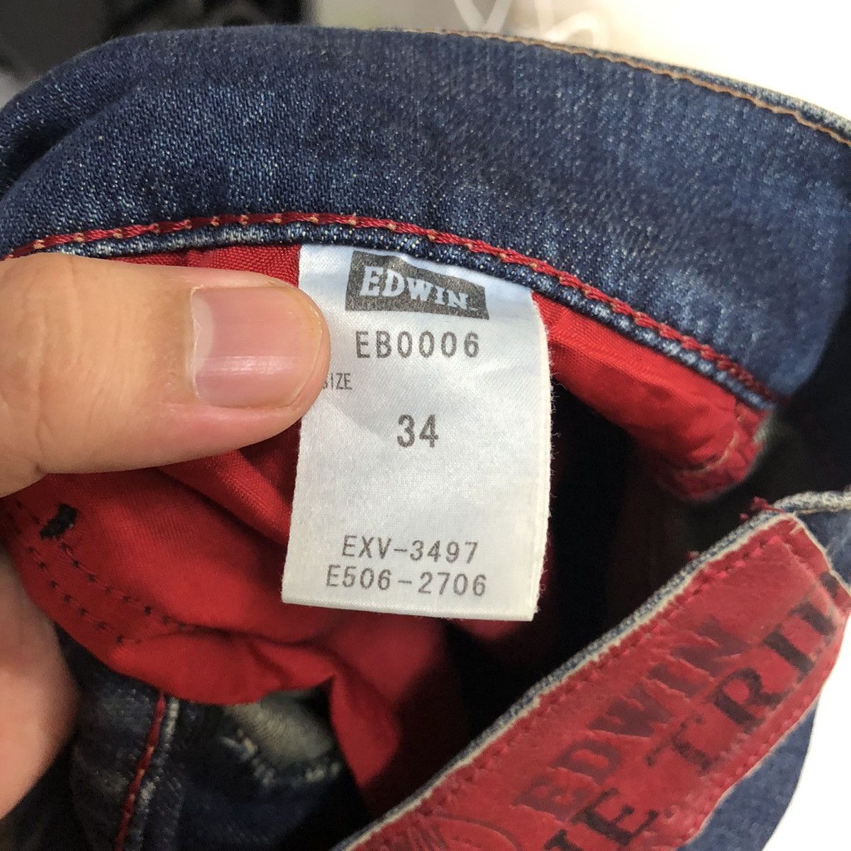 Japanese Brand DL Edwin Blue Trip Denim Pants #C174 Size US 34 / EU 50 - 19 Thumbnail