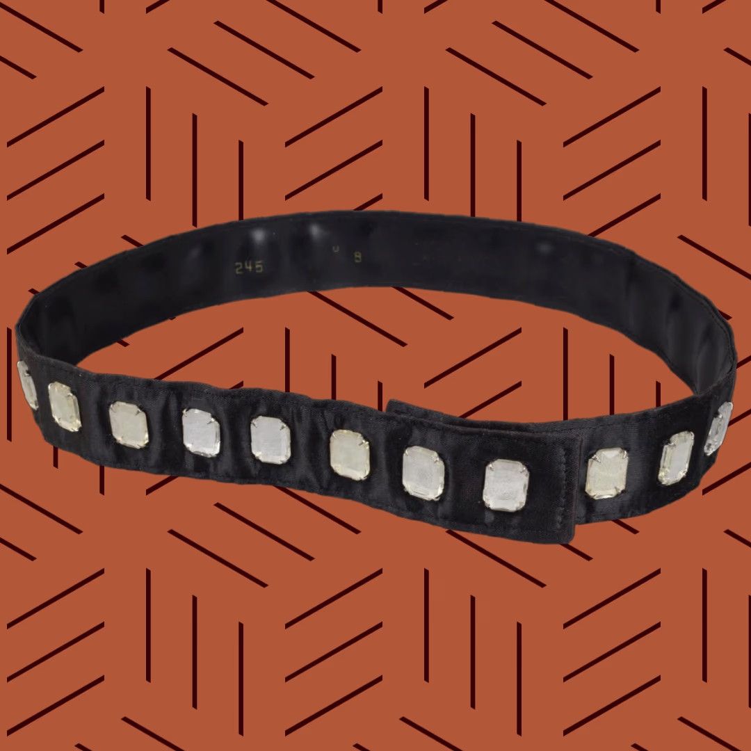 Vintage Womens Black Fashion Belt Size ONE SIZE - 1 Thumbnail