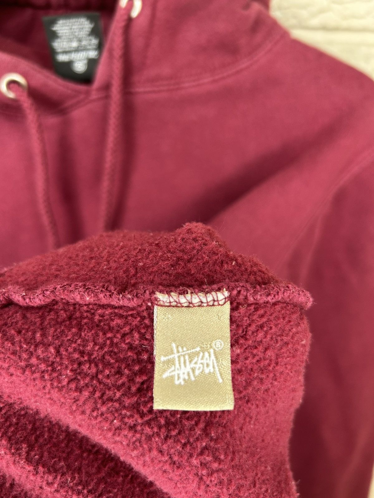 Stussy Stussy Maroon Basic C Pullover Logo Hoodie Size US S / EU 44-46 / 1 - 11 Thumbnail