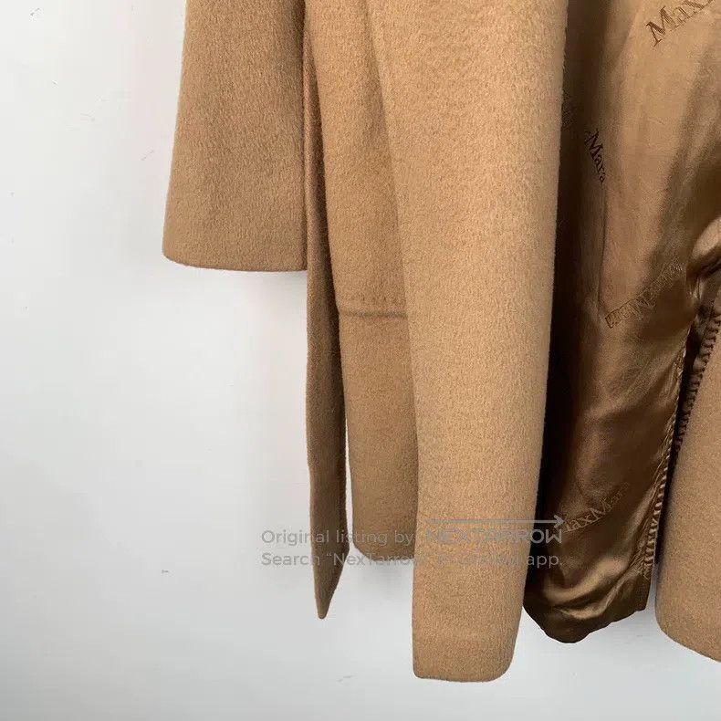 Max Mara Max Mara Brown Camel Hair Hooded Belted Robe Style Coat Size M / US 6-8 / IT 42-44 - 4 Thumbnail