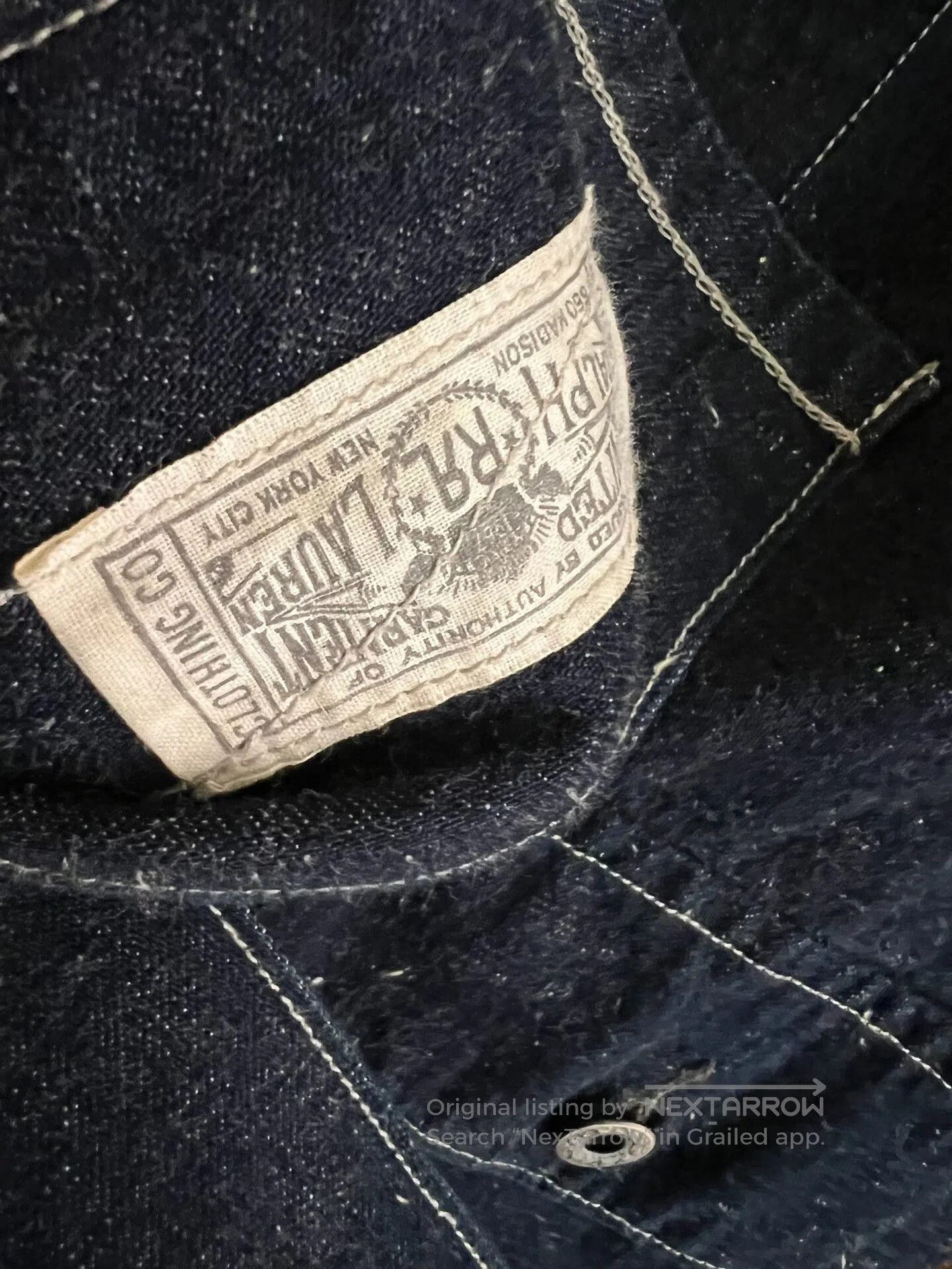 RRL Ralph Lauren RRL Double RL Snowflake Denim Work Jacket. Size US XS / EU 42 / 0 - 9 Thumbnail