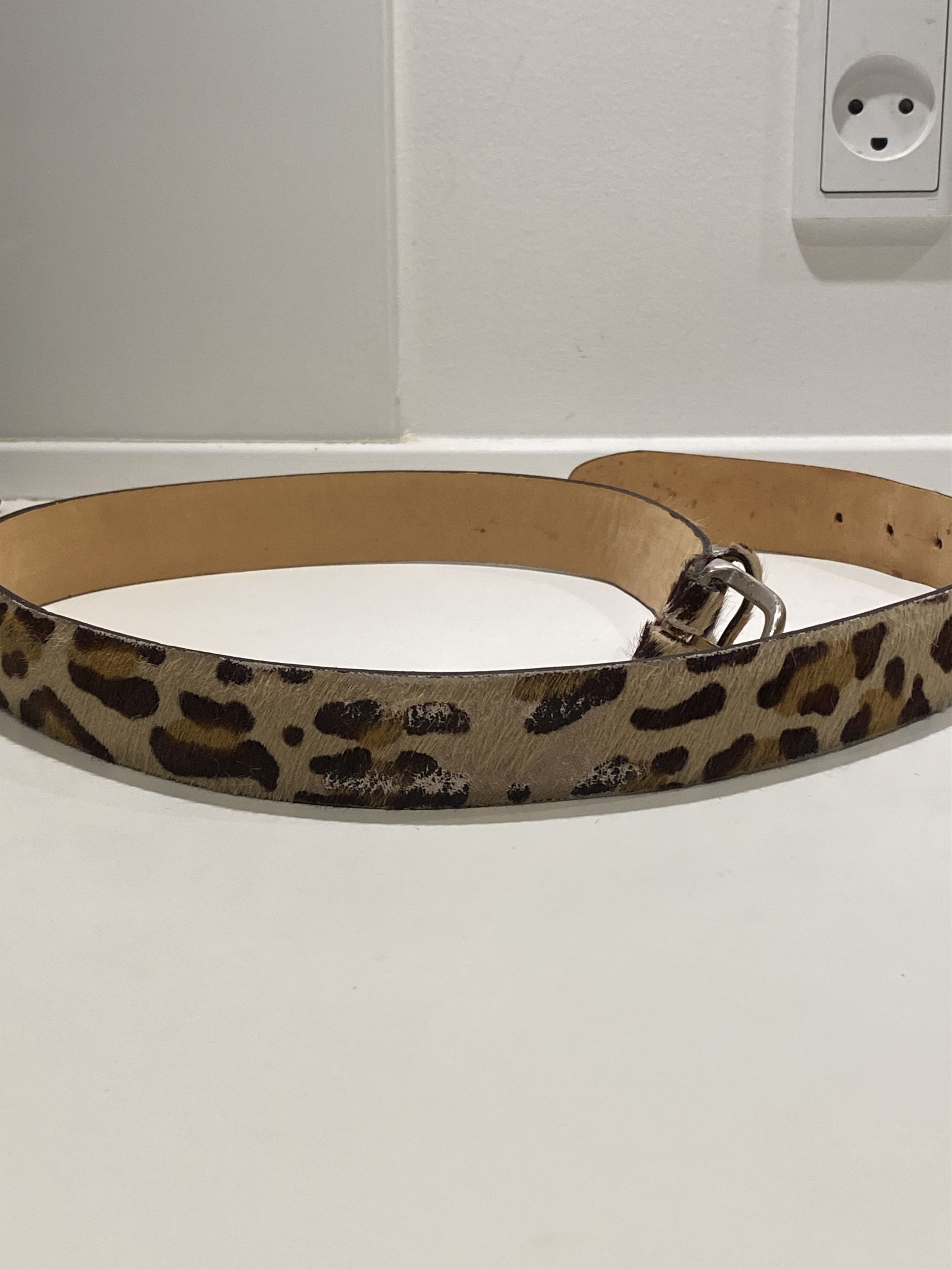 Yuketen Yuketen Horsehair Leopard Belt Size 32 - 5 Thumbnail