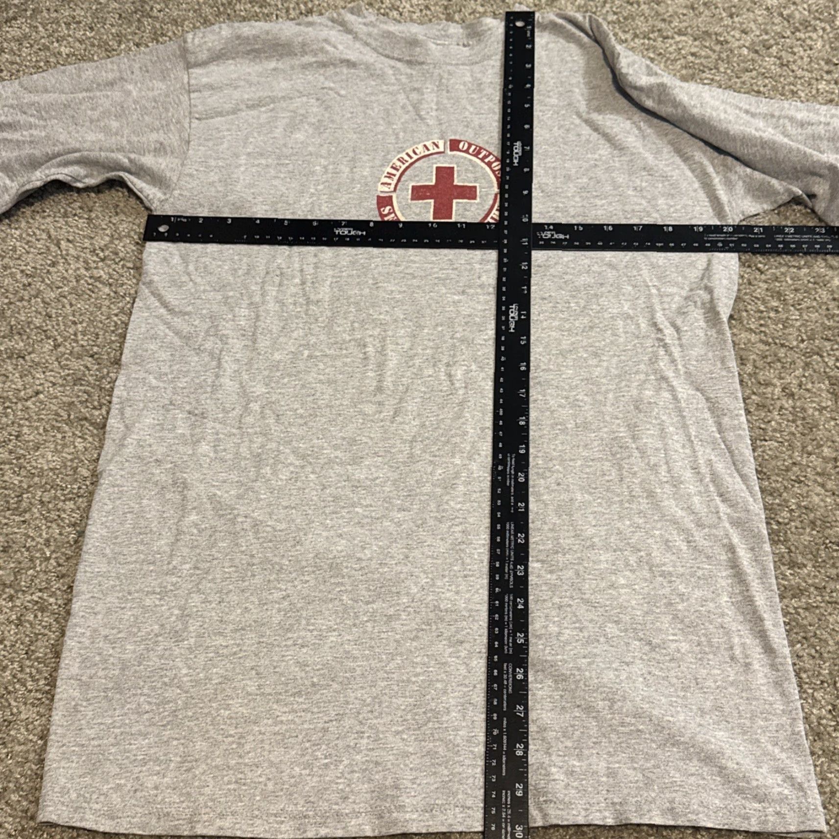 Vintage VINTAGE American Outpost T-Shirt Long Sleeve Mens M Grey 90s Y2K Search & Rescue Size US M / EU 48-50 / 2 - 4 Thumbnail