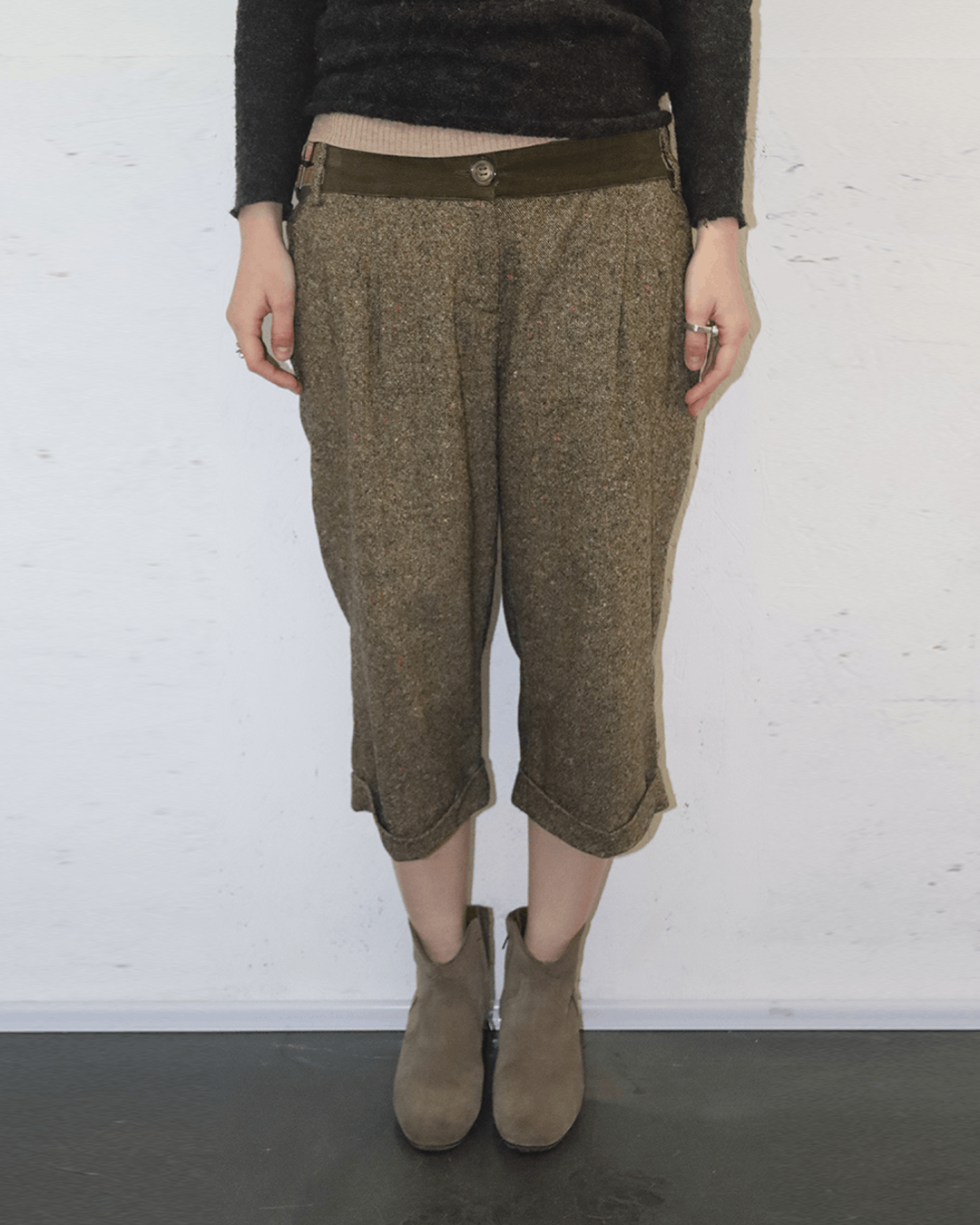 Dolce & Gabbana Dolce & Gabbana Speckled Tweed Cropped Pants Size 28" / US 6 / IT 42 - 2 Thumbnail