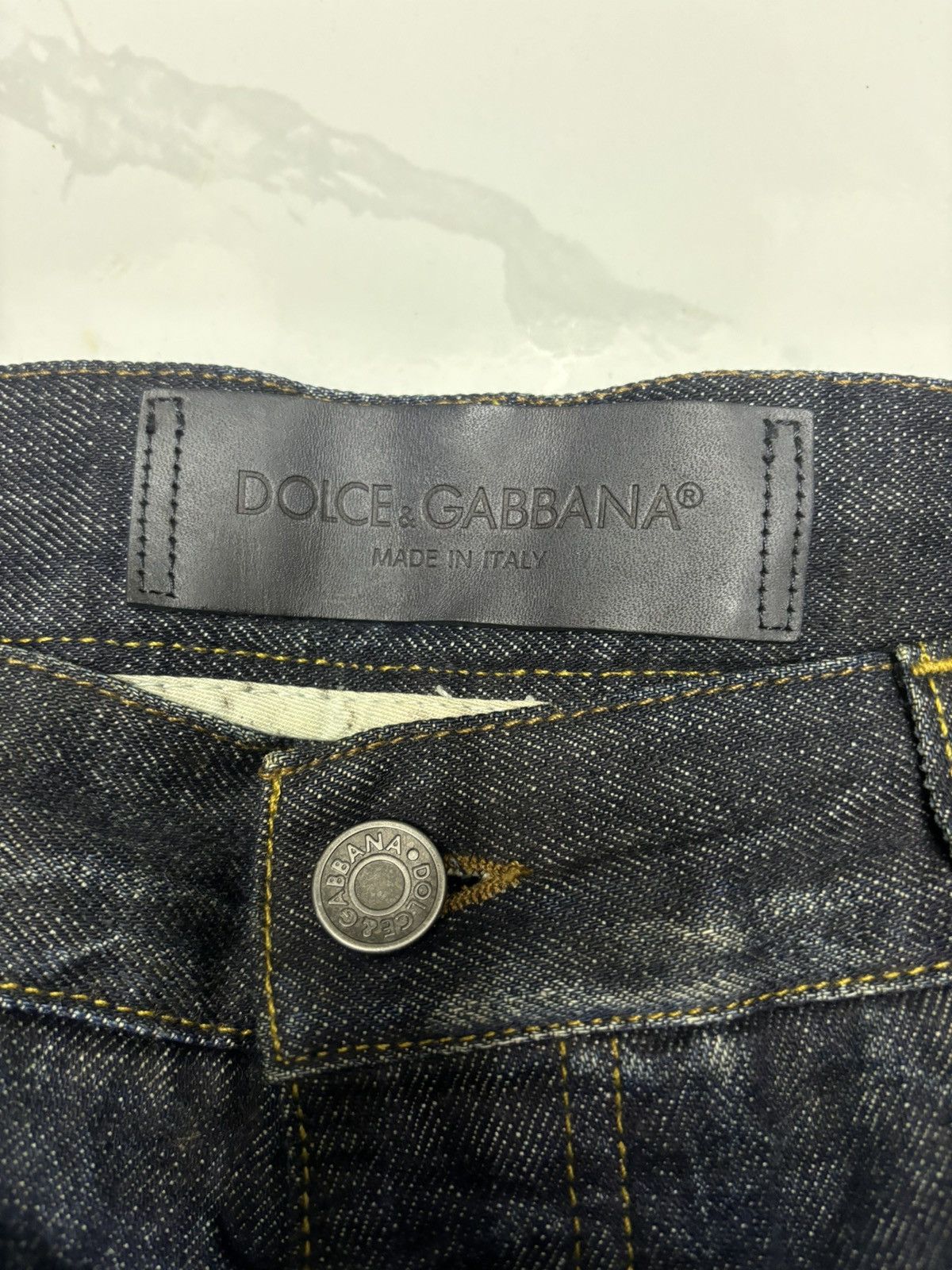 Dolce & Gabbana 🐎DOLCE & GABBANA FLOWER KNIT DISTRESSED DENIM JEANS Size US 35 - 10 Thumbnail